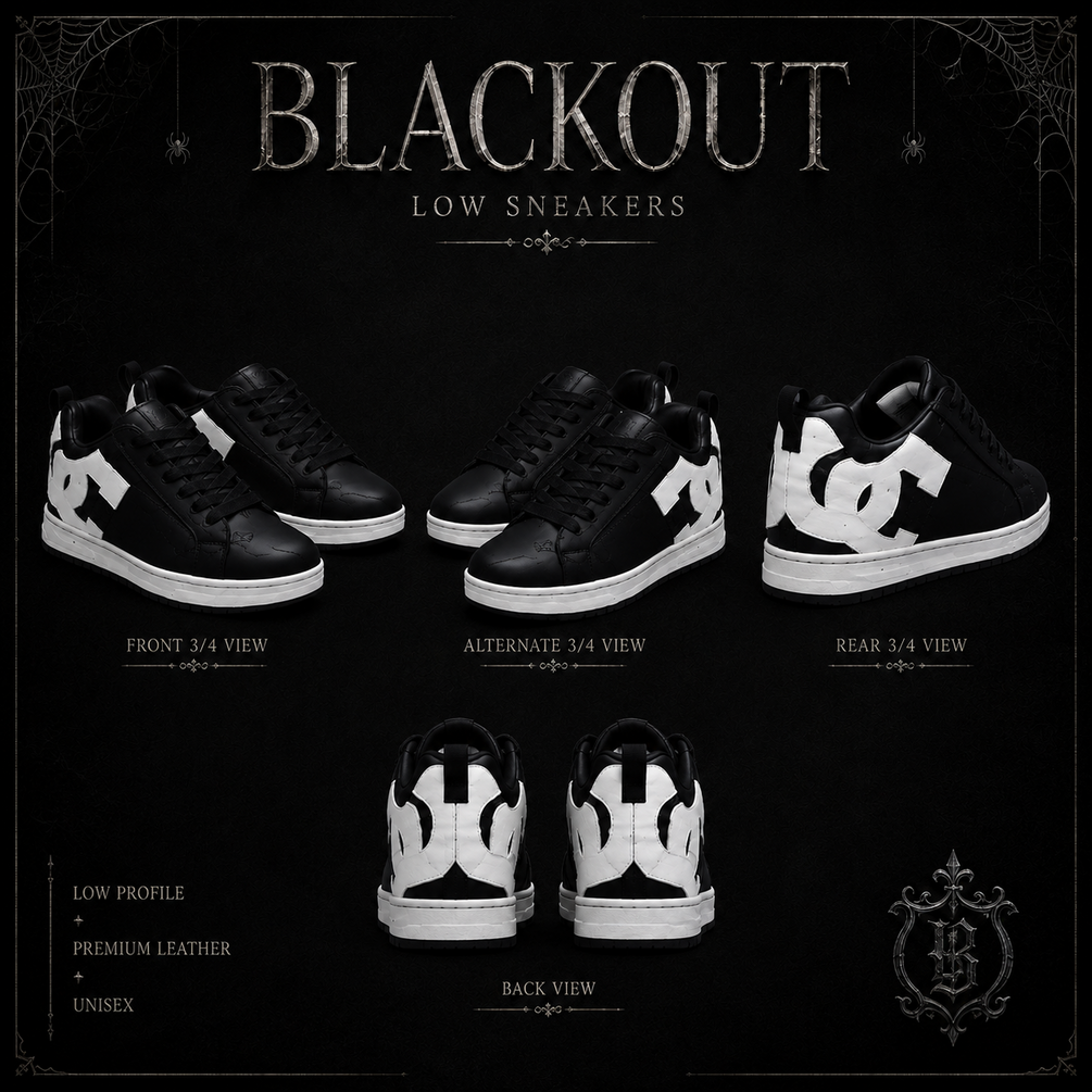 Blackout shoes sneaker