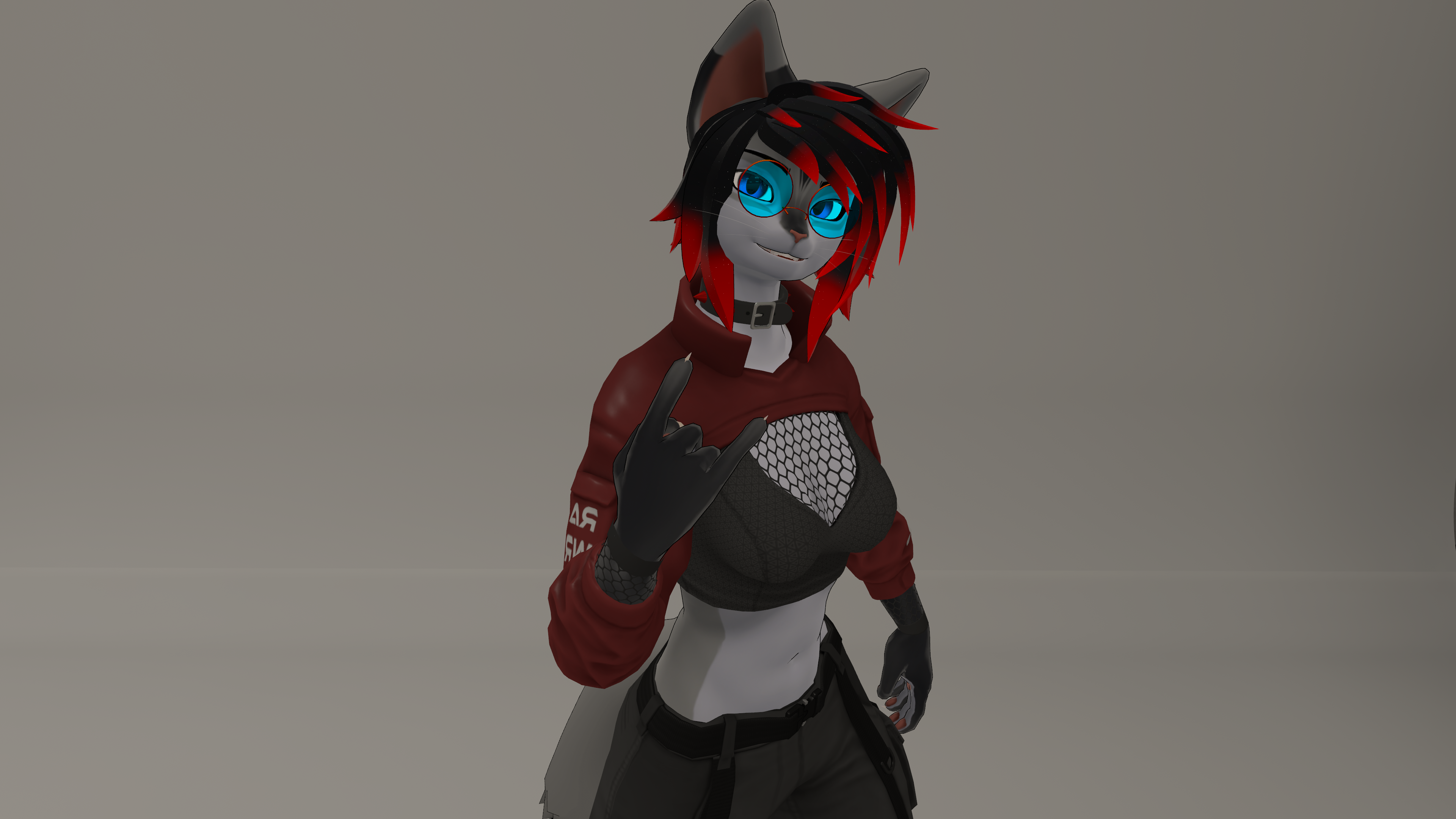 Crop techwear for Vixine