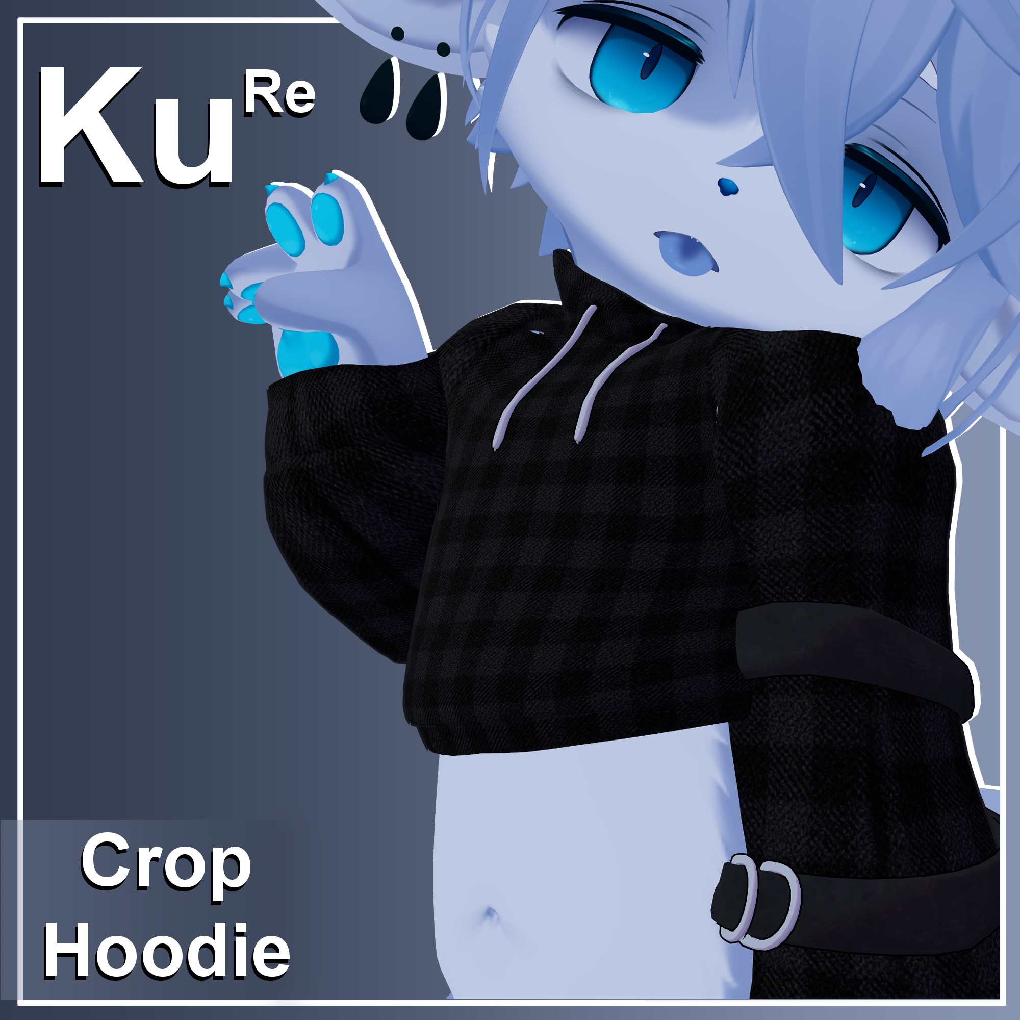 【KU Re】🐾 Crop Hoodie❤️