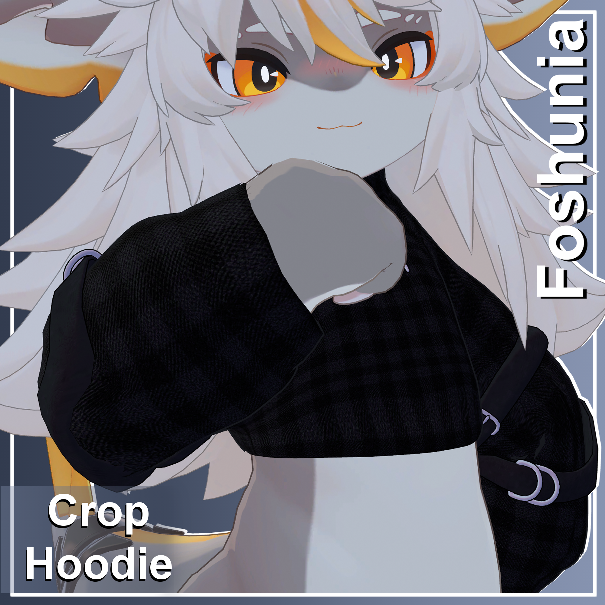 『フォシュニア (Foshunia)』🐾 Crop Hoodie❤️