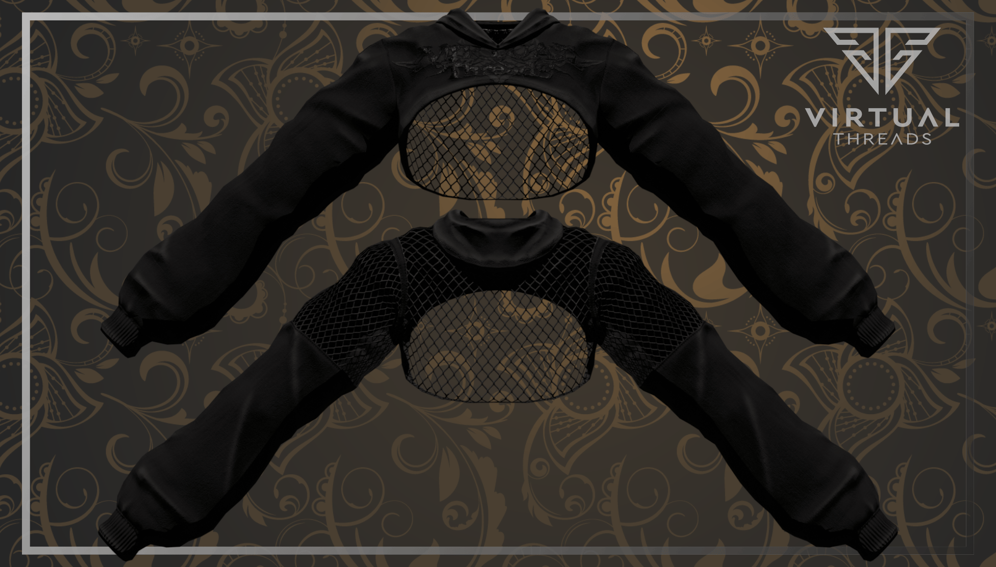 Mesh Crop Hoodie