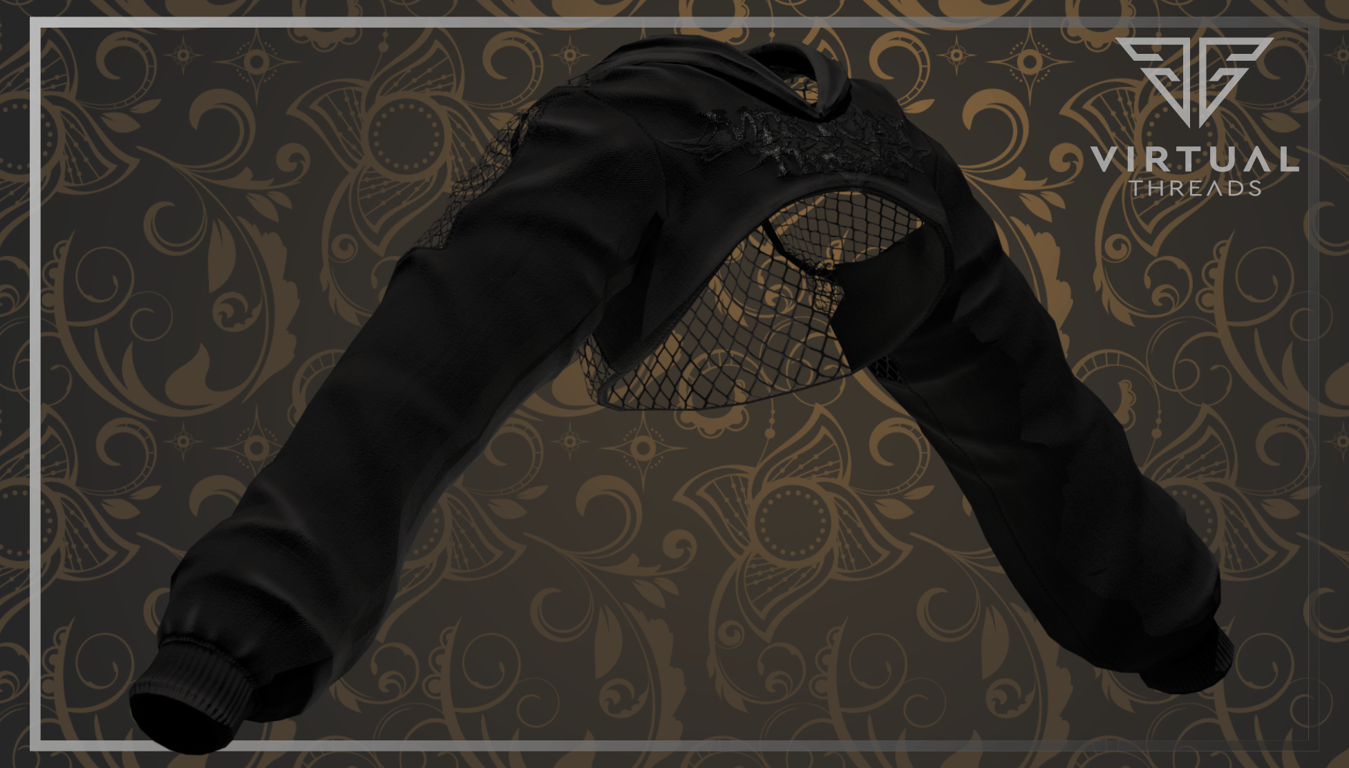Mesh Crop Hoodie