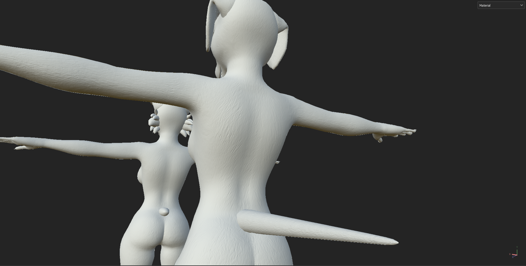 Furbrushed Kuda's Canine Normal & Height Maps
