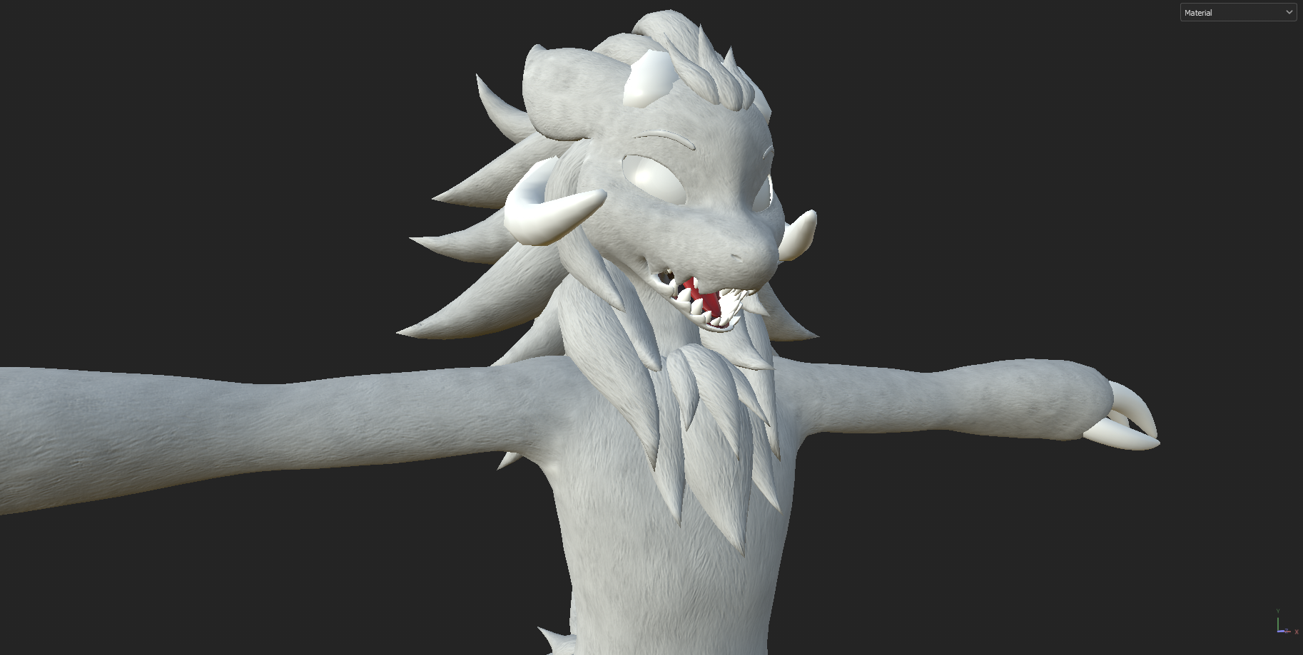Furbrushed Wickerbeast King Normal, Height and Roughness Maps