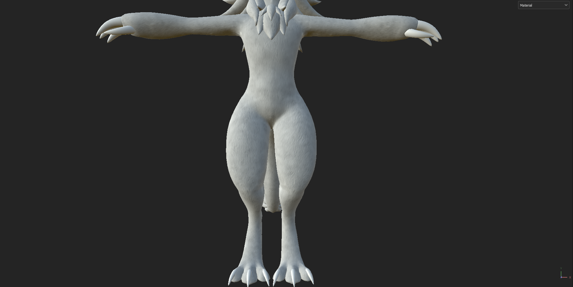Furbrushed Wickerbeast King Normal, Height and Roughness Maps