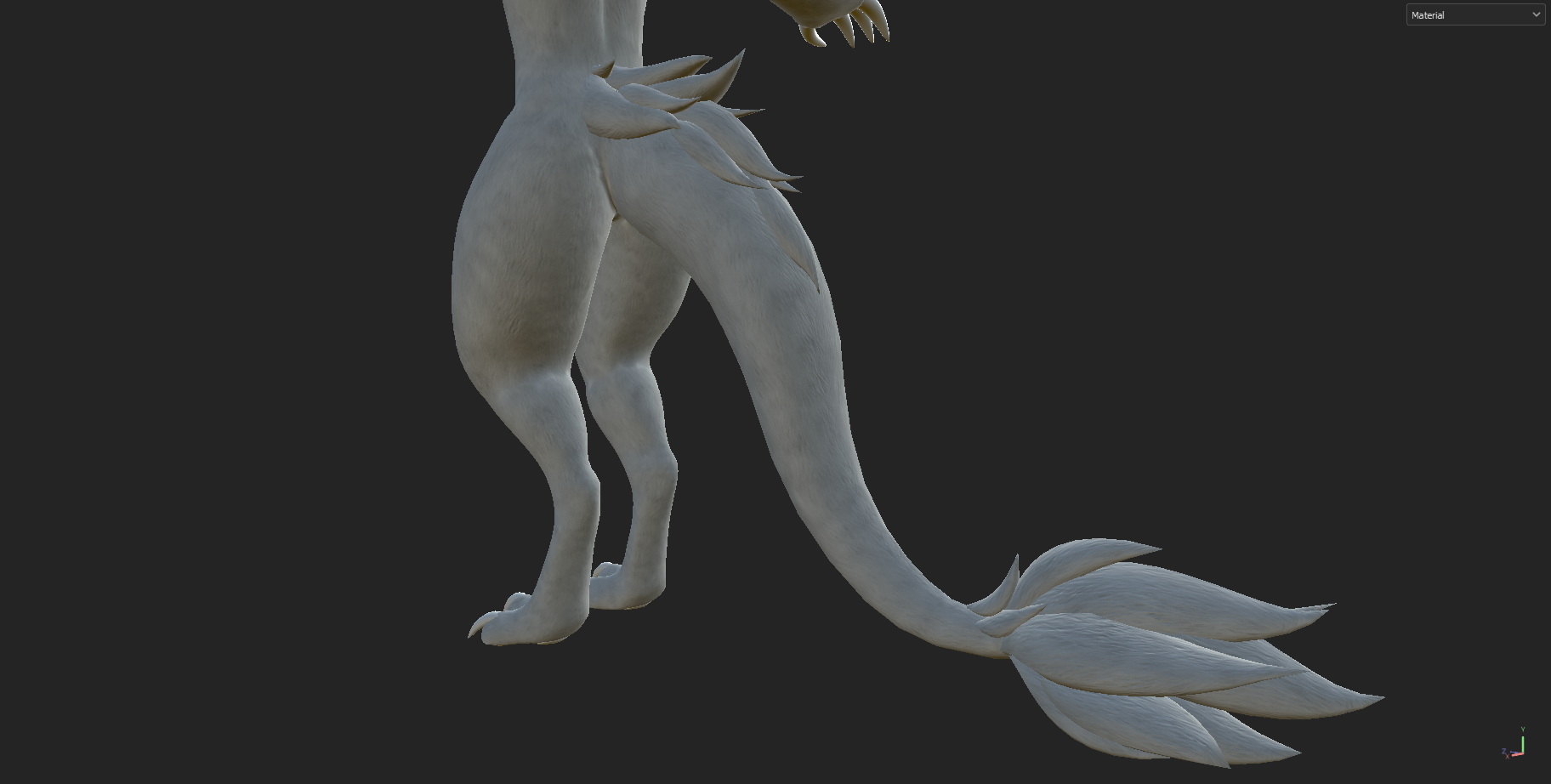 Furbrushed Wickerbeast King Normal, Height and Roughness Maps