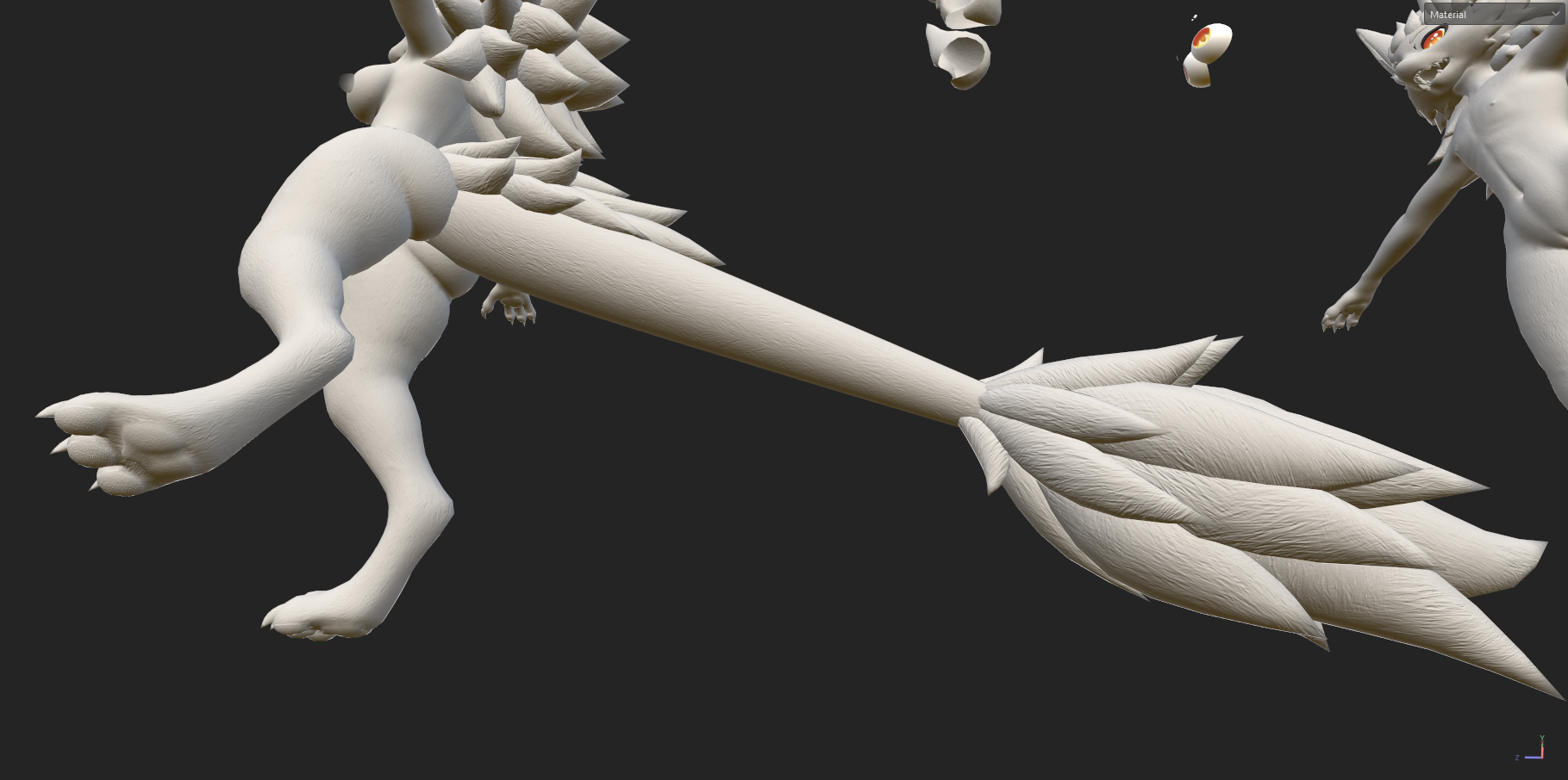 Furbrushed Kurai's Female Novabeast Normal & Height Maps