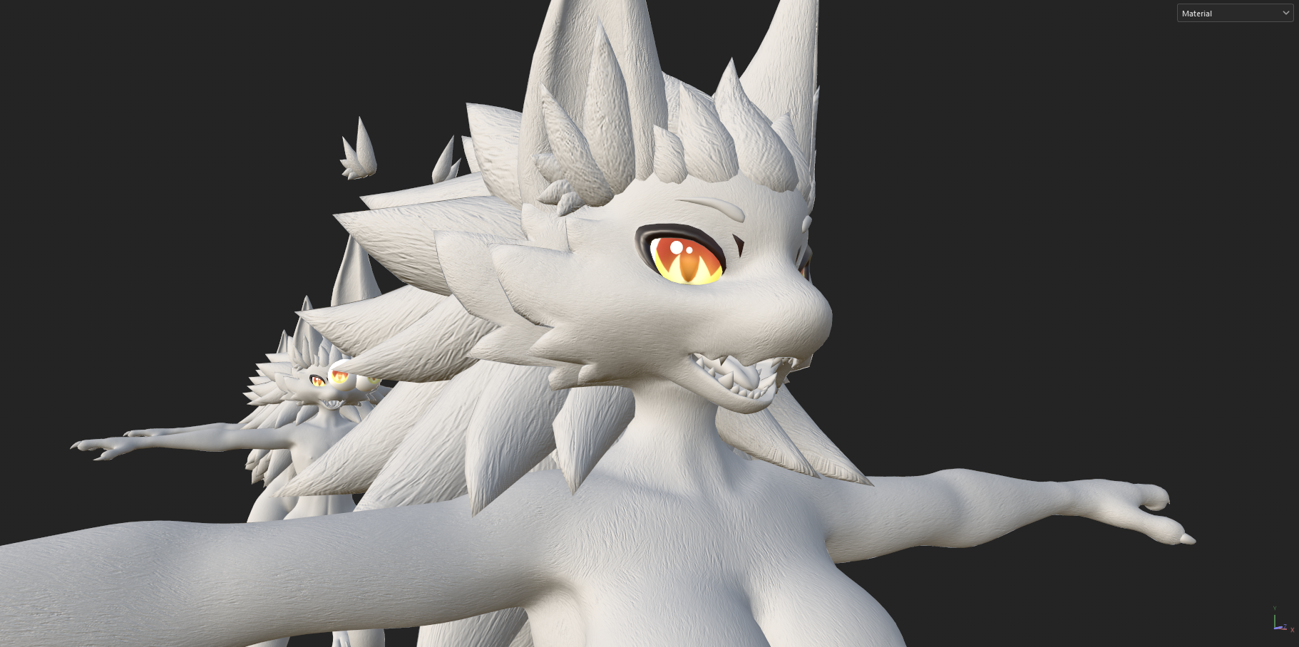 Furbrushed Kurai's Female Novabeast Normal & Height Maps