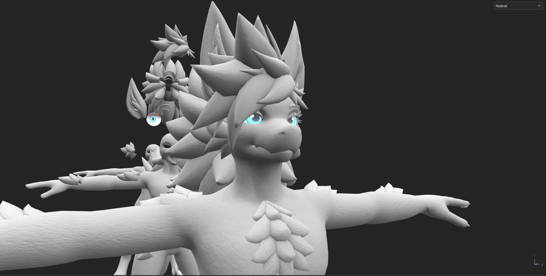 Furbrushed Ashbeast Normal & Height Maps