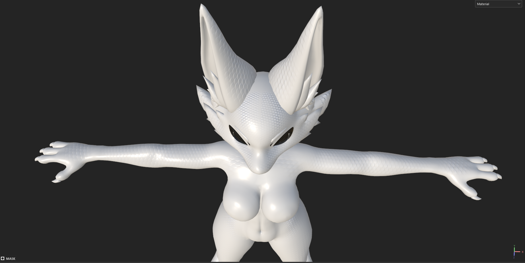 Soft Dragon Scale KFN Novabeast Normal & Height Maps