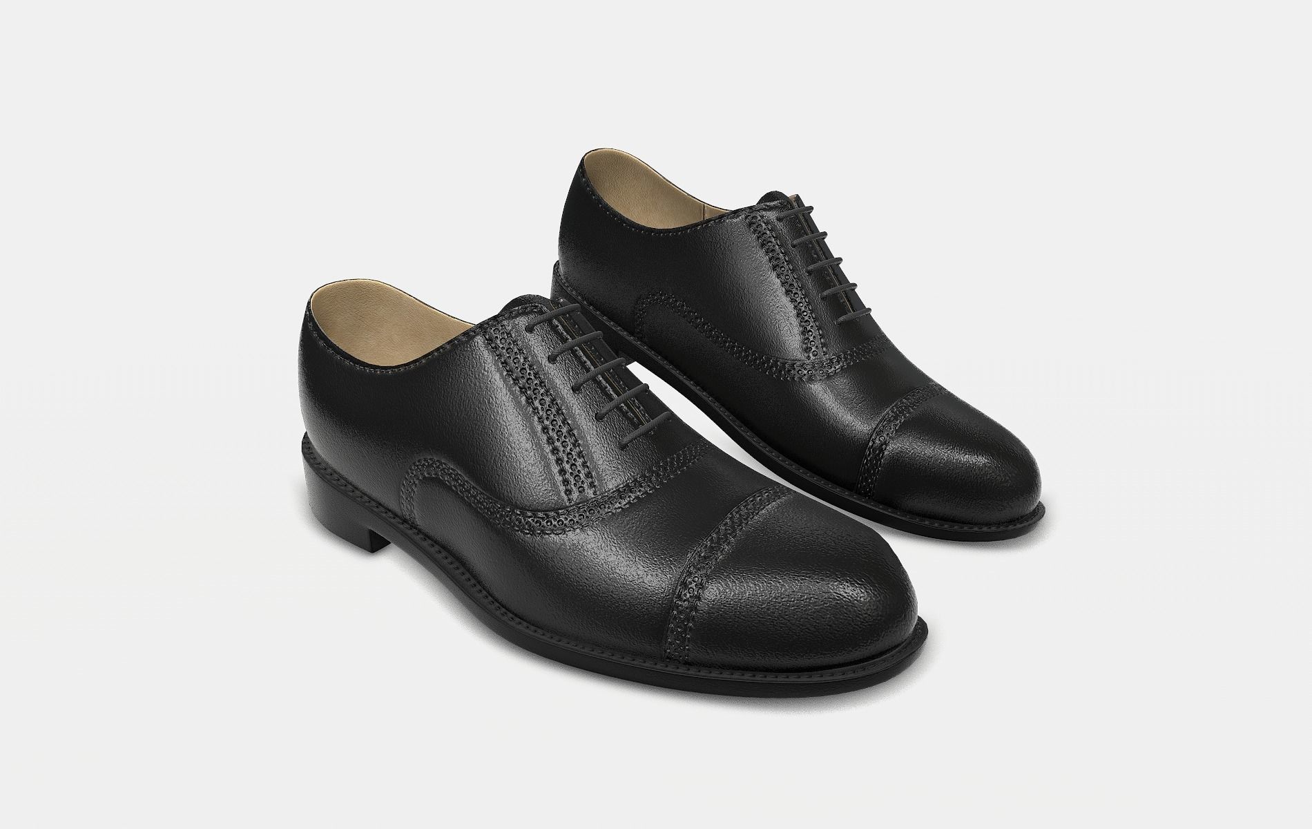Shoes Brogue Oxford - Black | WOLVES STUDIO