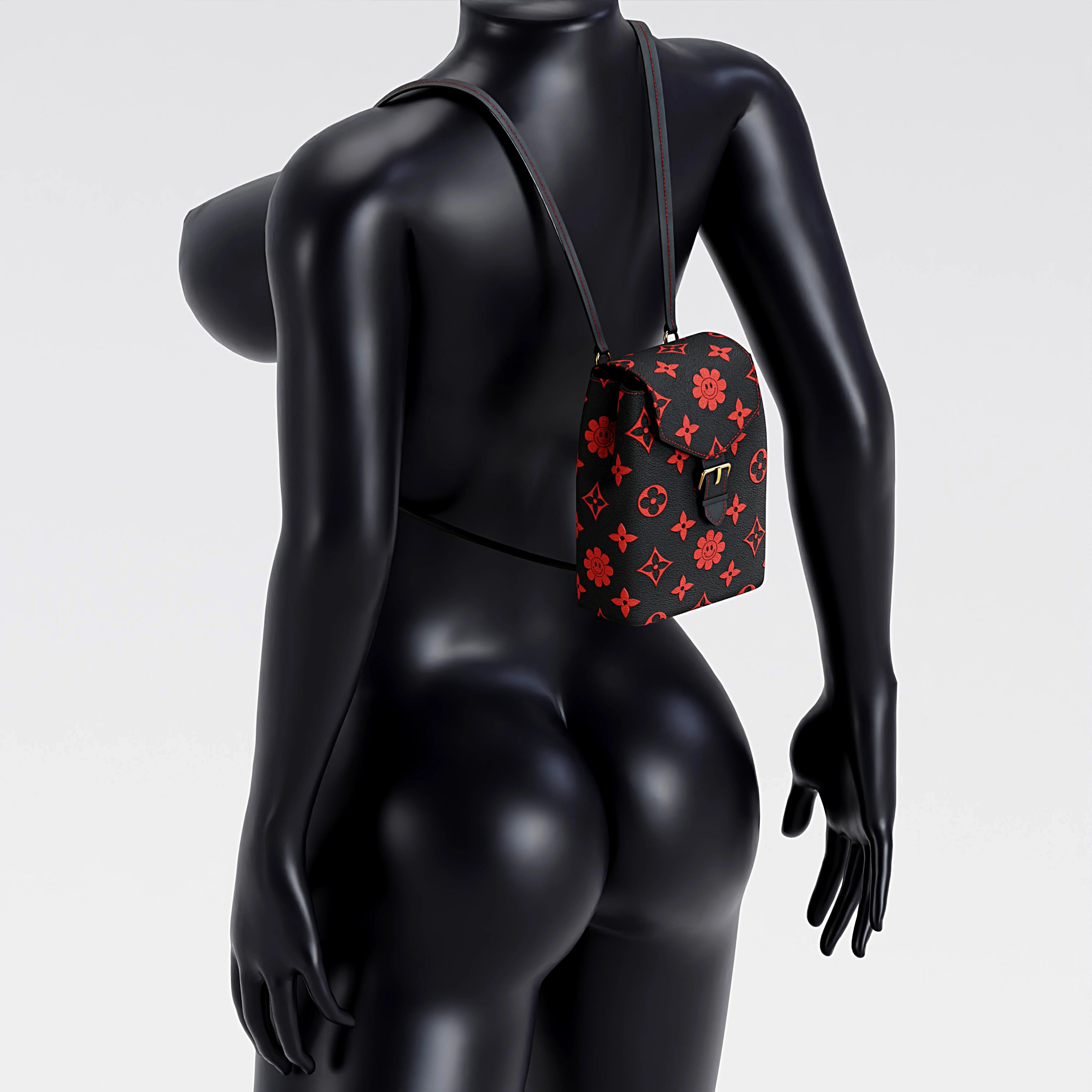 Backpack - Flower Pattern 3 IN 1 | WOLVES STUDIO