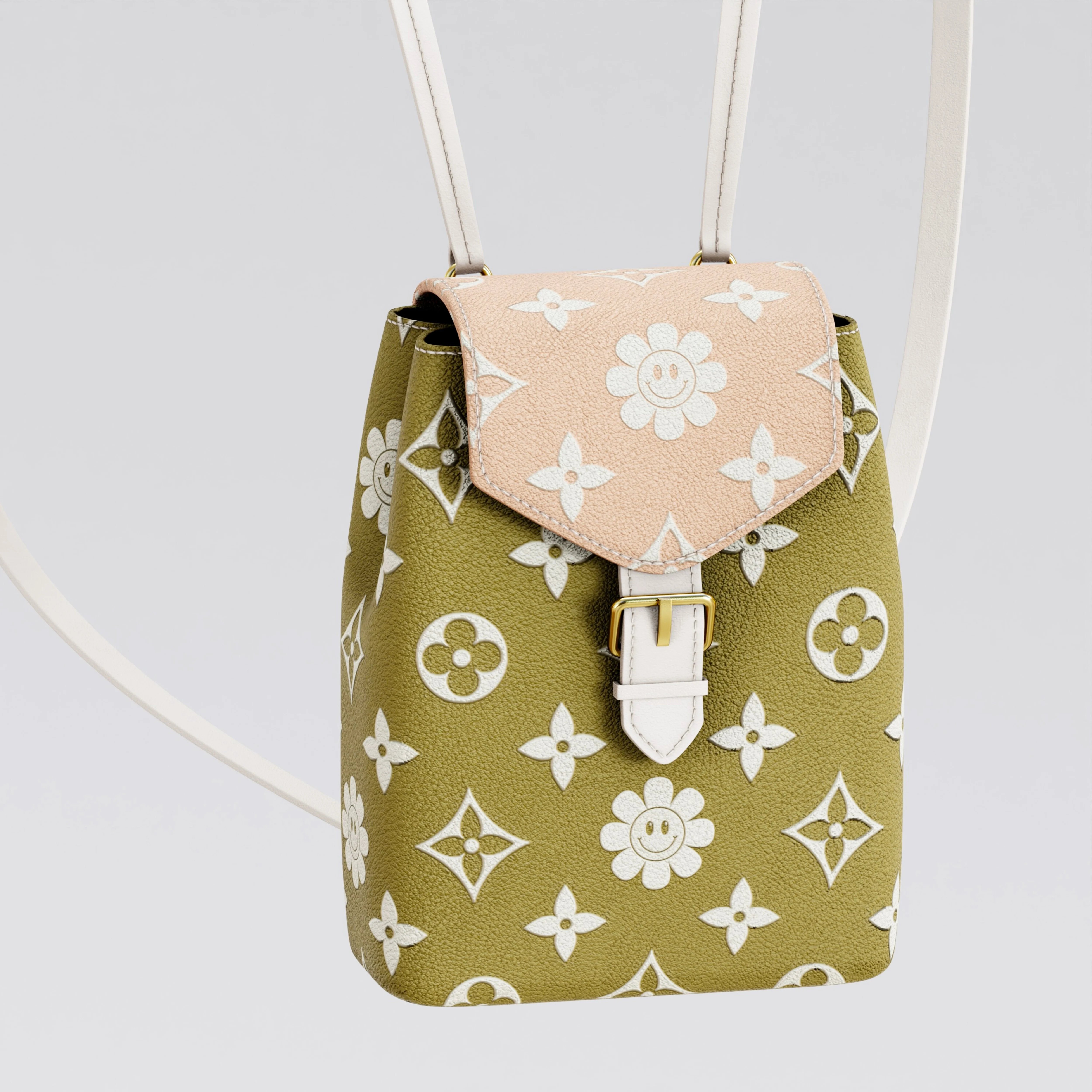 Backpack - Flower Pattern 3 IN 1 | WOLVES STUDIO