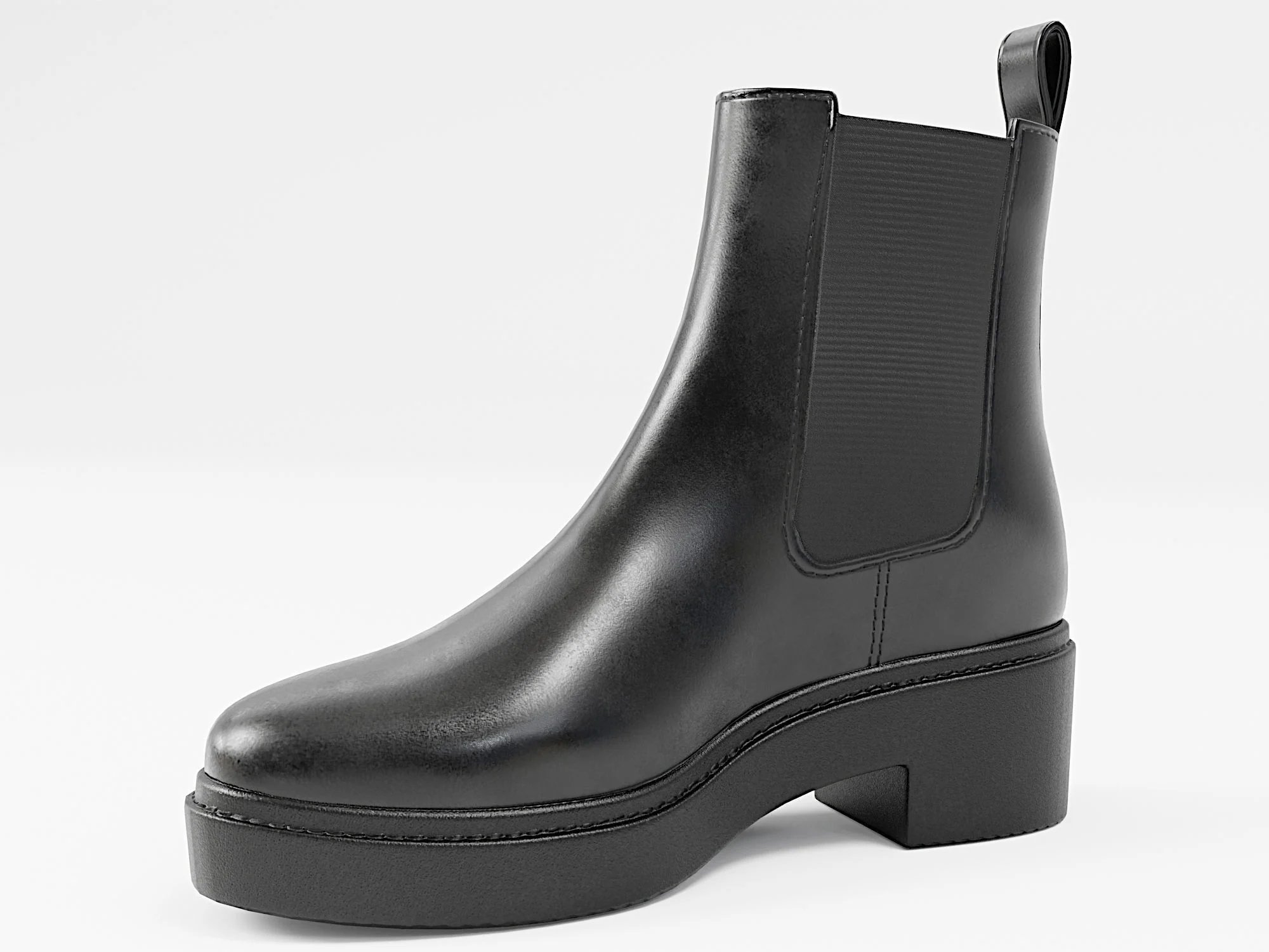 Boot Chelsea Leather Black | WOLVES STUDIO