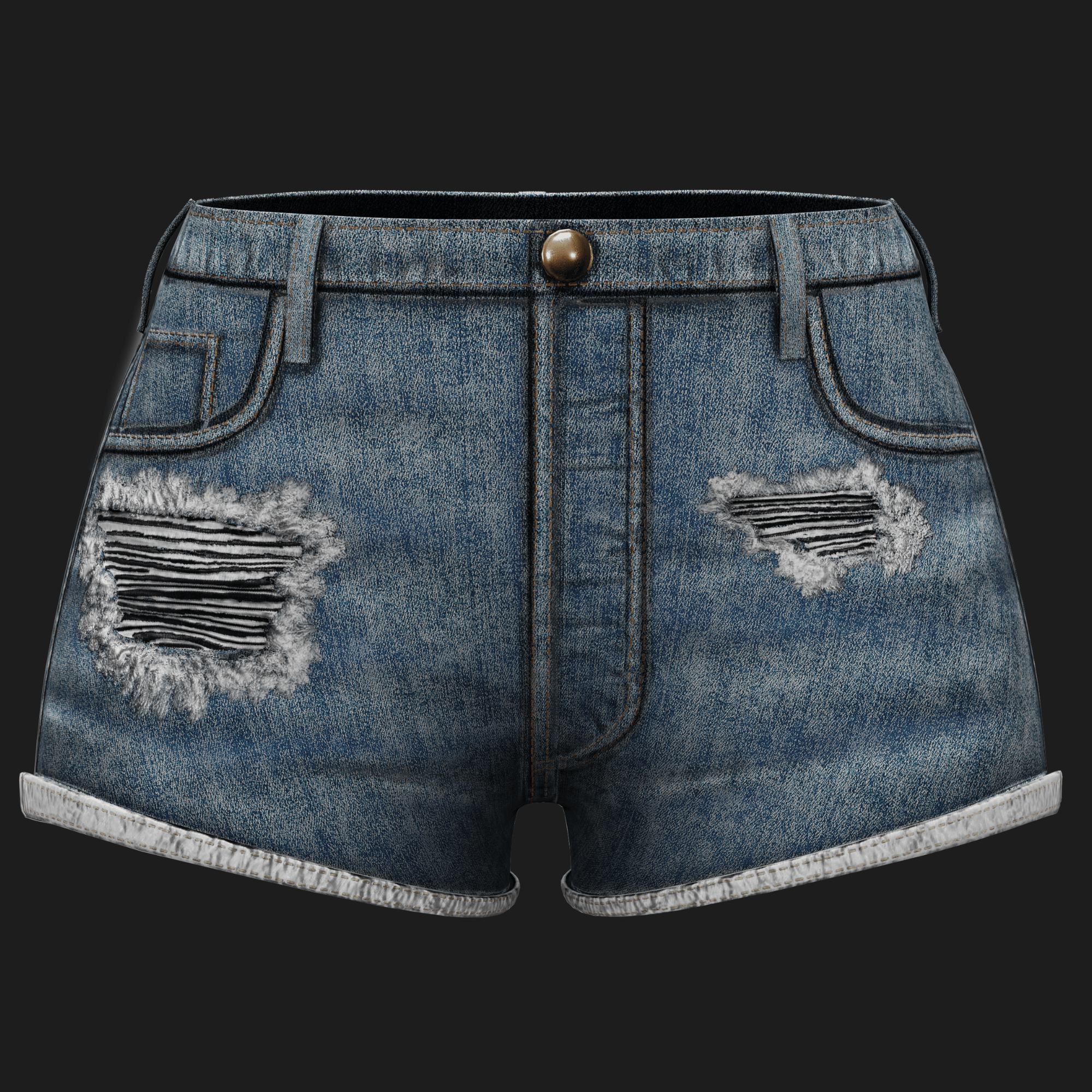 WOMEN'S JEAN SHORTS - 3 COLORS | WOLVES STUDIO