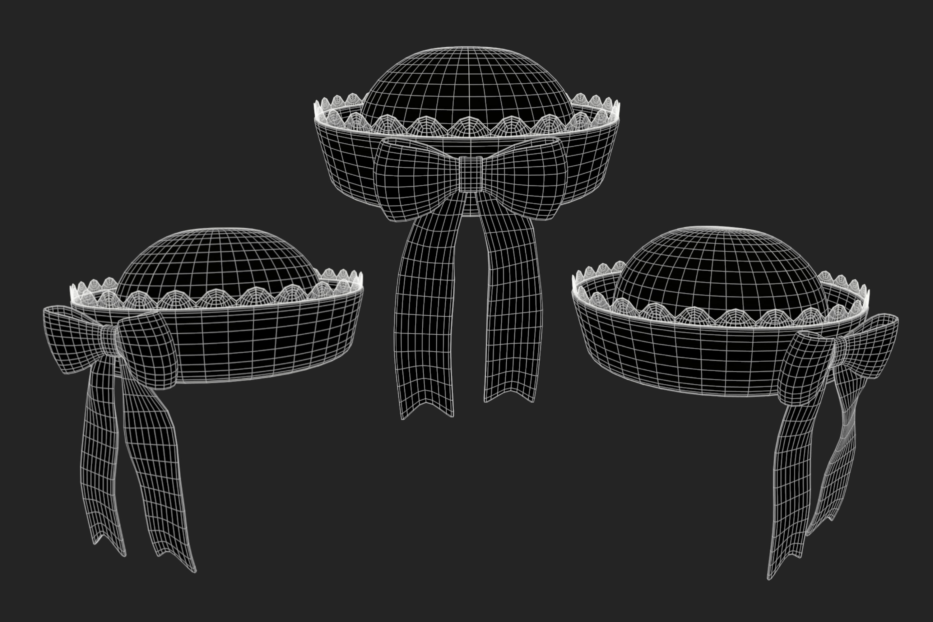 Sailor Hat 3D Model Low Poly | WOLVES STUDIO