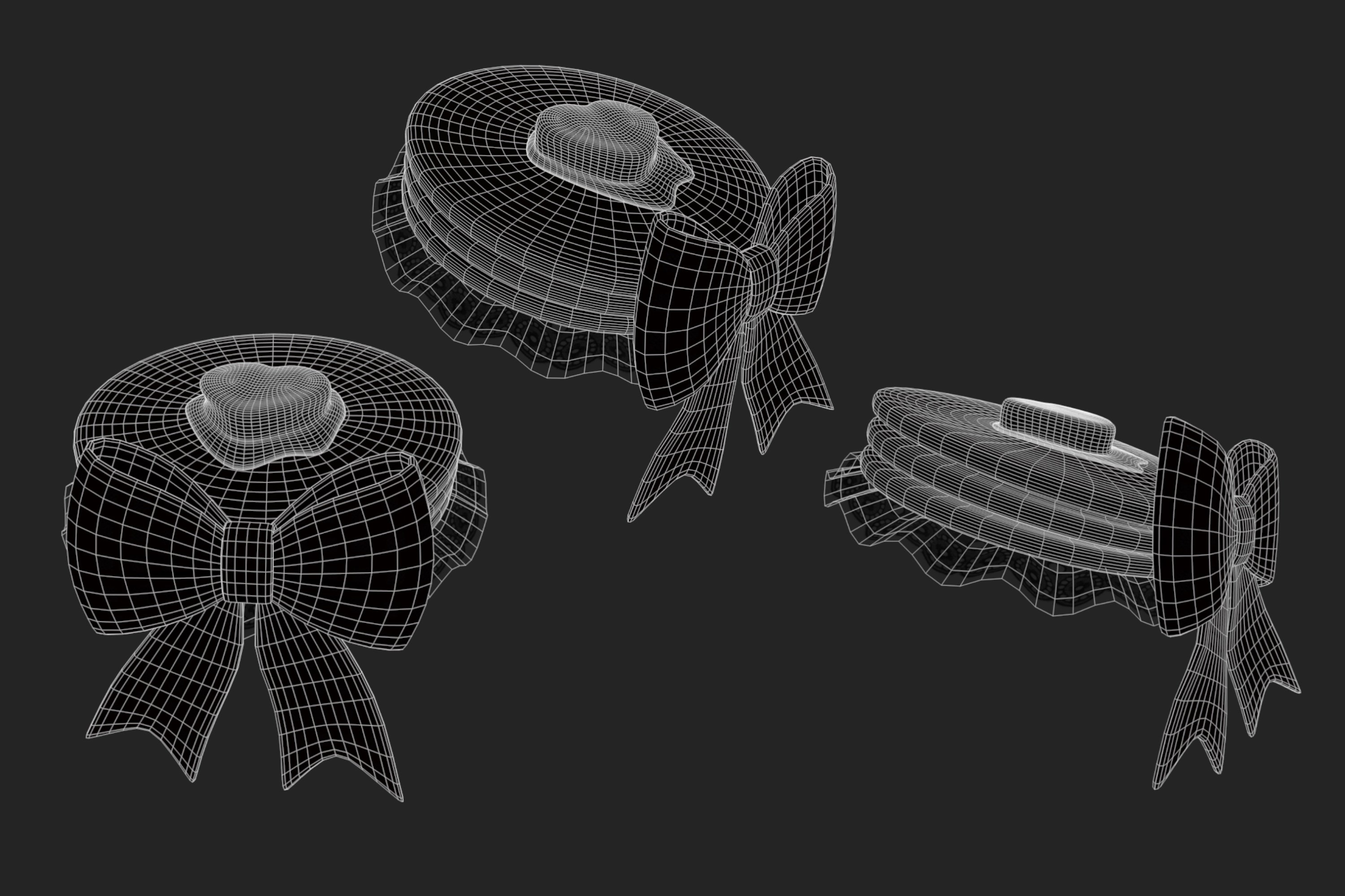 Pancake Hat 3D Model Low Poly | WOLVES STUDIO