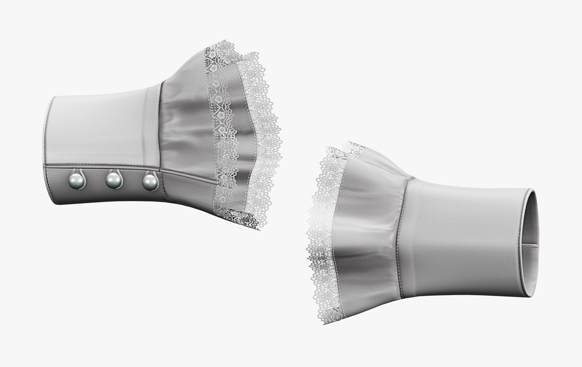Arm Ruffled Sleeve - VRChat | WOLVES STUDIO