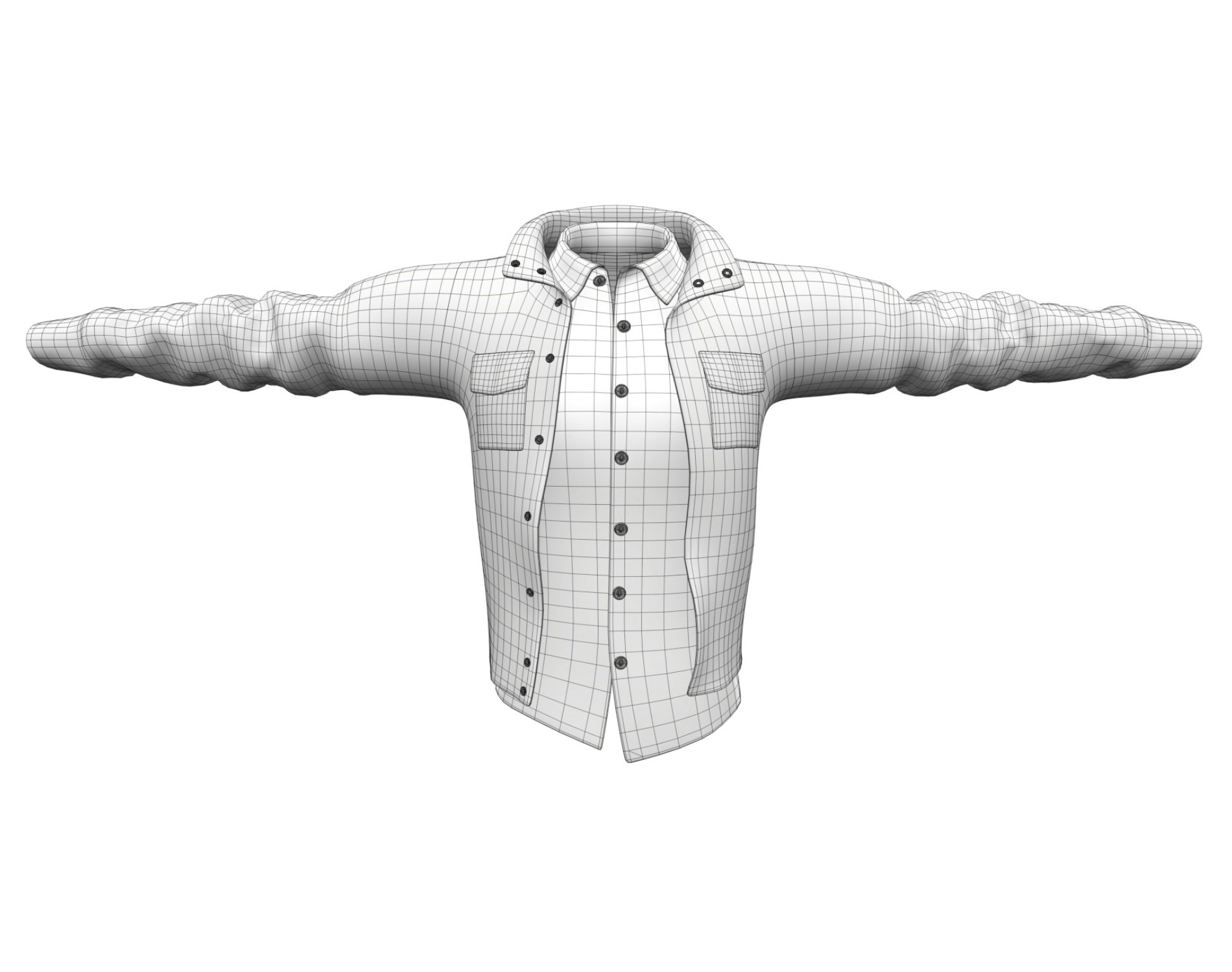 3D Jacket + Flannel Plaid Shirt Casual Clothing - EBOY Pack | WOLVES STUDIO