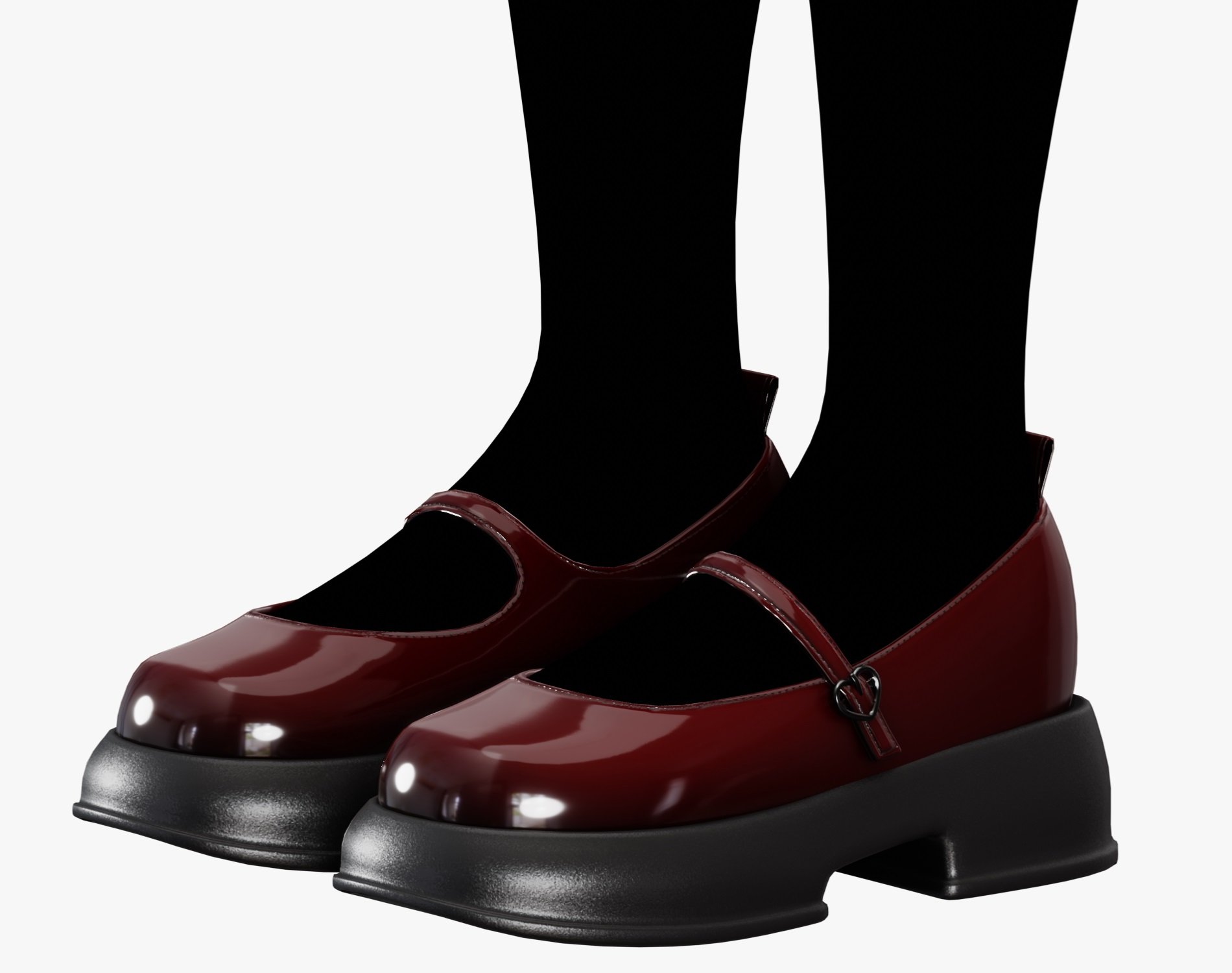 Shoes Pack 1 - Mary Jane Shiny Varnish | WOLVES STUDIO