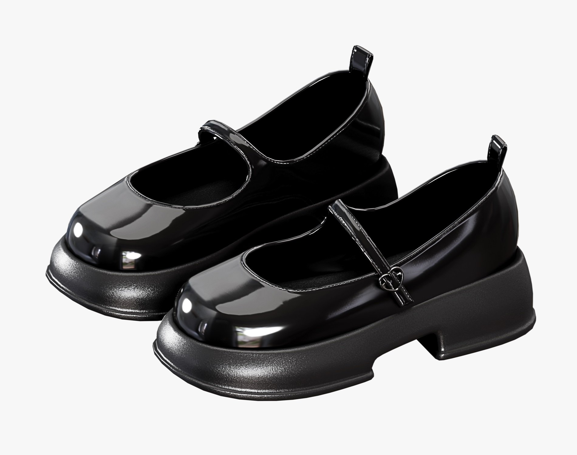Shoes Pack 1 - Mary Jane Shiny Varnish | WOLVES STUDIO