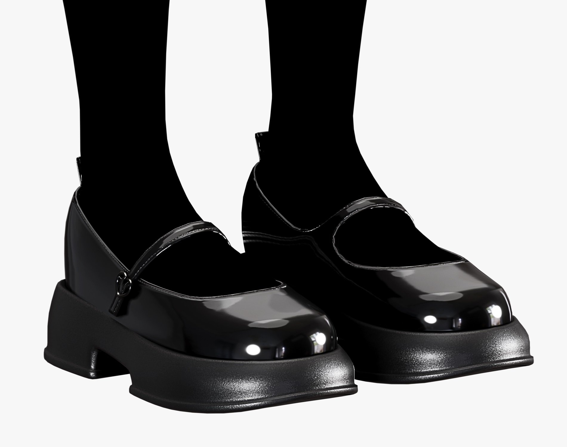 Shoes Pack 1 - Mary Jane Shiny Varnish | WOLVES STUDIO