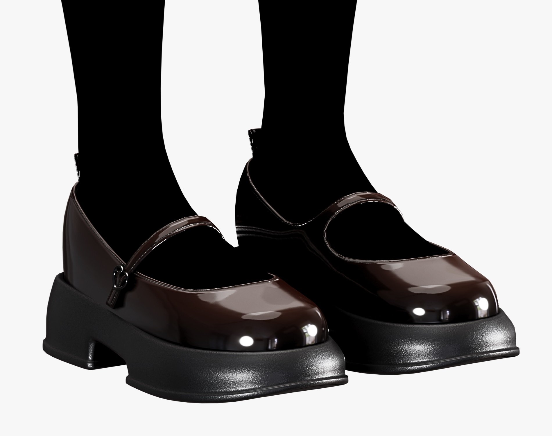 Shoes Pack 1 - Mary Jane Shiny Varnish | WOLVES STUDIO