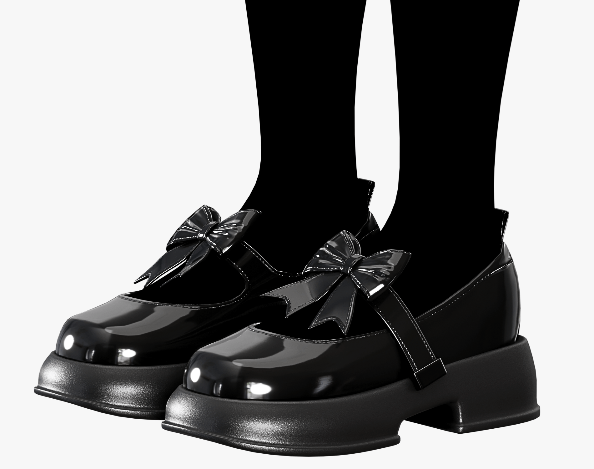 Shoes Pack 2 - Mary Jane Glossy Varnish | WOLVES STUDIO