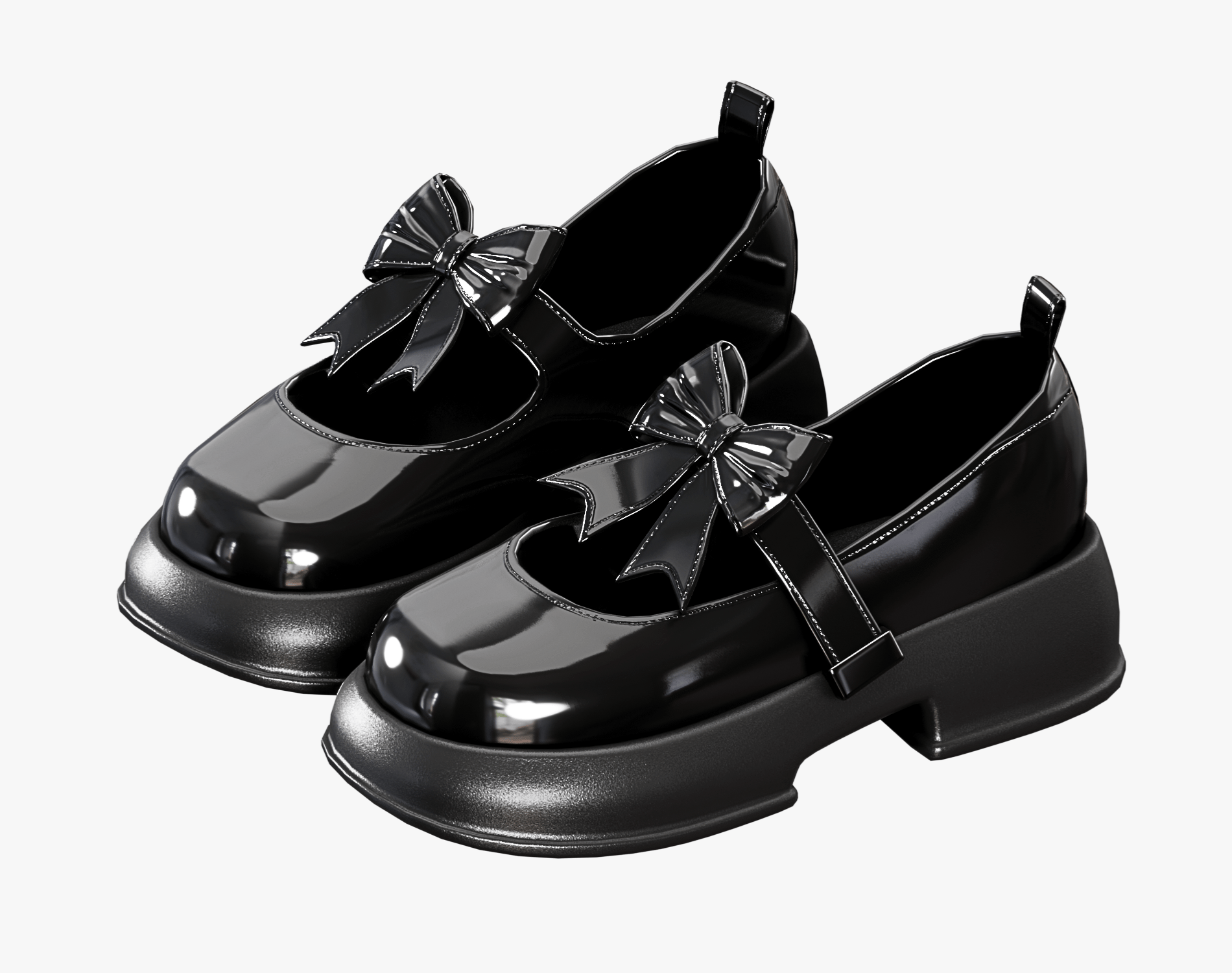 Shoes Pack 2 - Mary Jane Glossy Varnish | WOLVES STUDIO