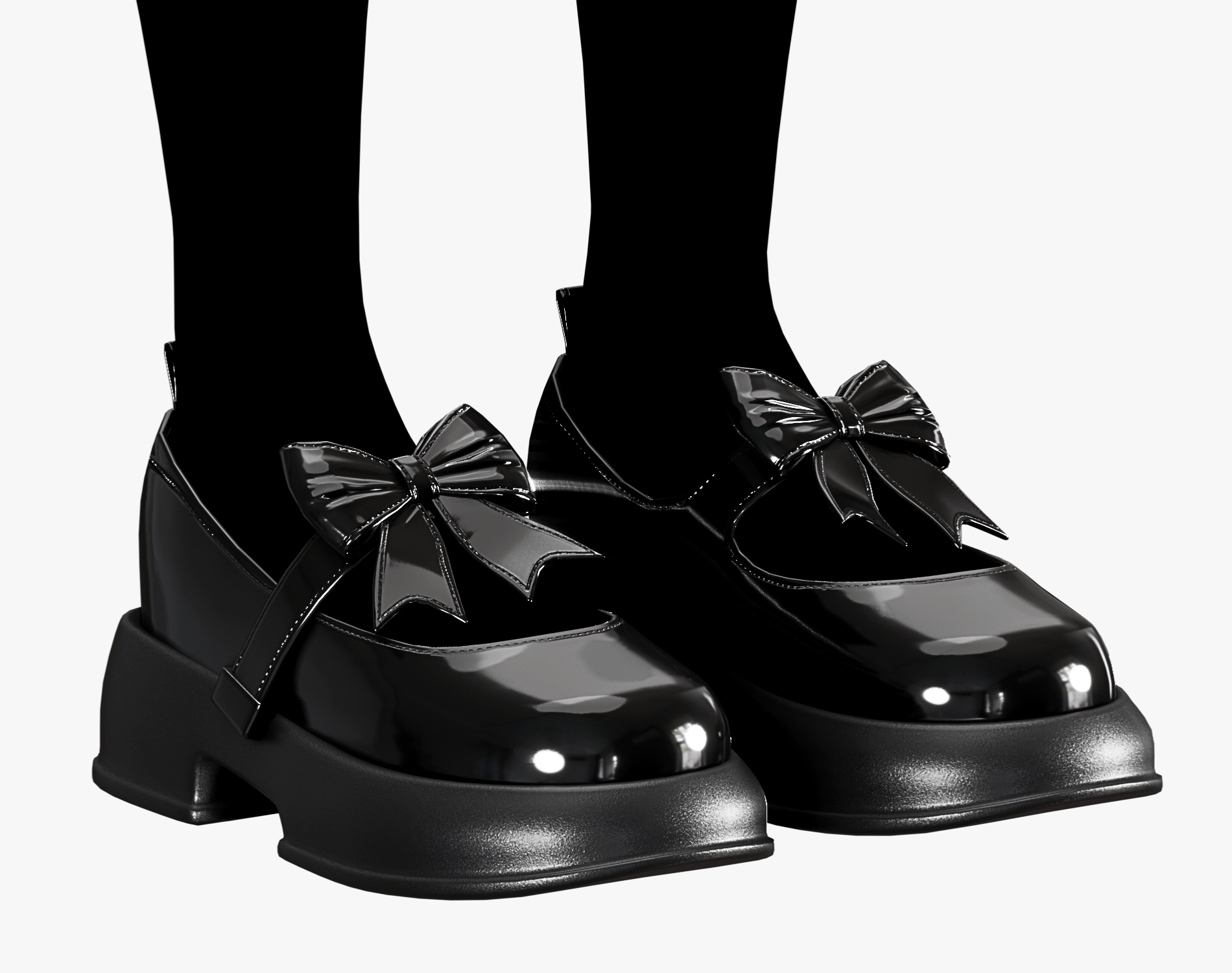 Shoes Pack 2 - Mary Jane Glossy Varnish | WOLVES STUDIO