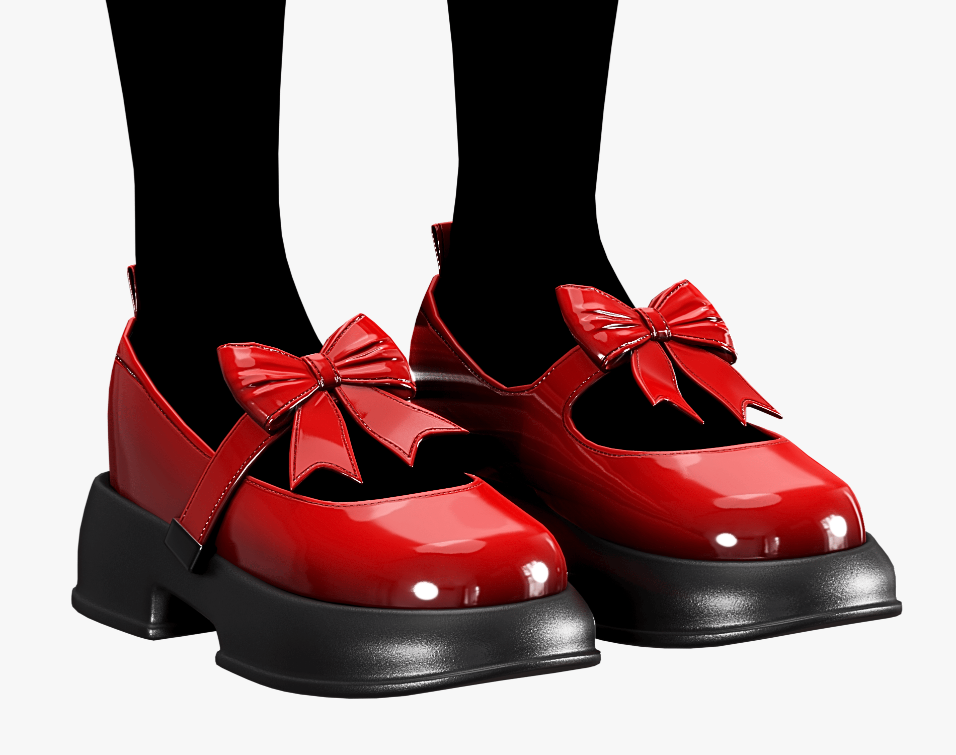 Shoes Pack 2 - Mary Jane Glossy Varnish | WOLVES STUDIO