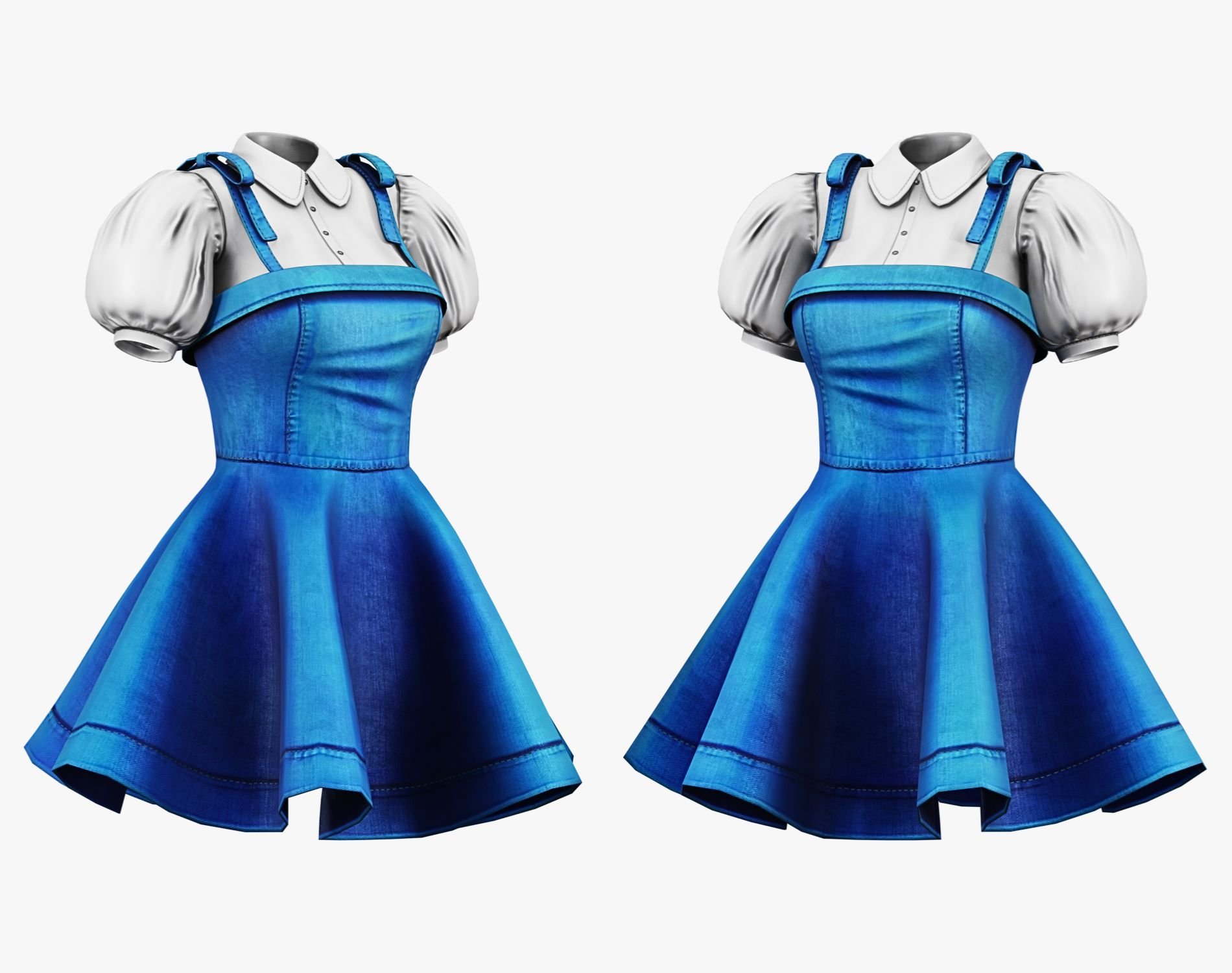 Wonderland Outfit Pack - Dress, Blouse, Socks, Shoes, Bow Headband | WOLVES STUDIO