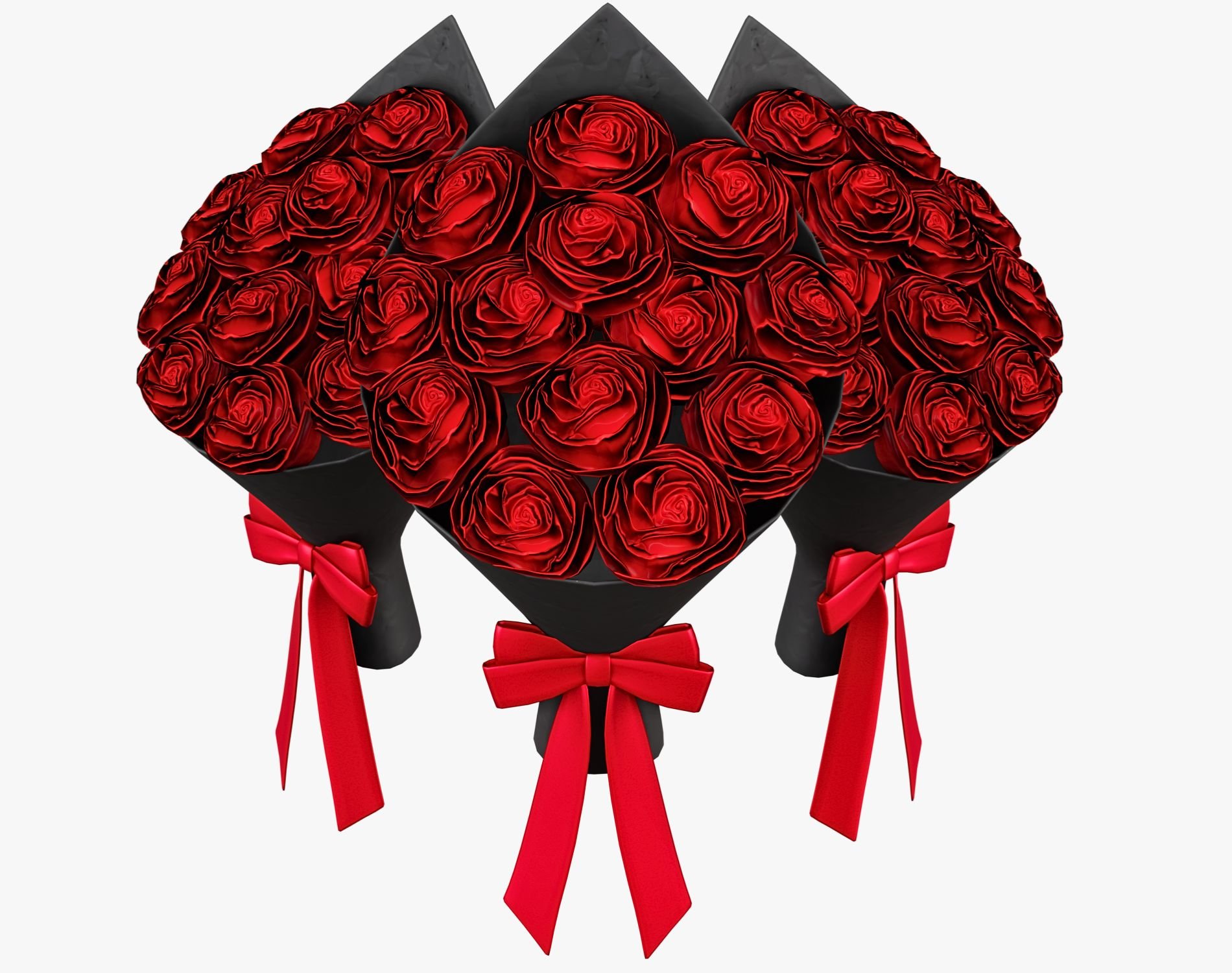 Valentine’s Roses Bouquet - Romantic Flower Prop | WOLVES STUDIO