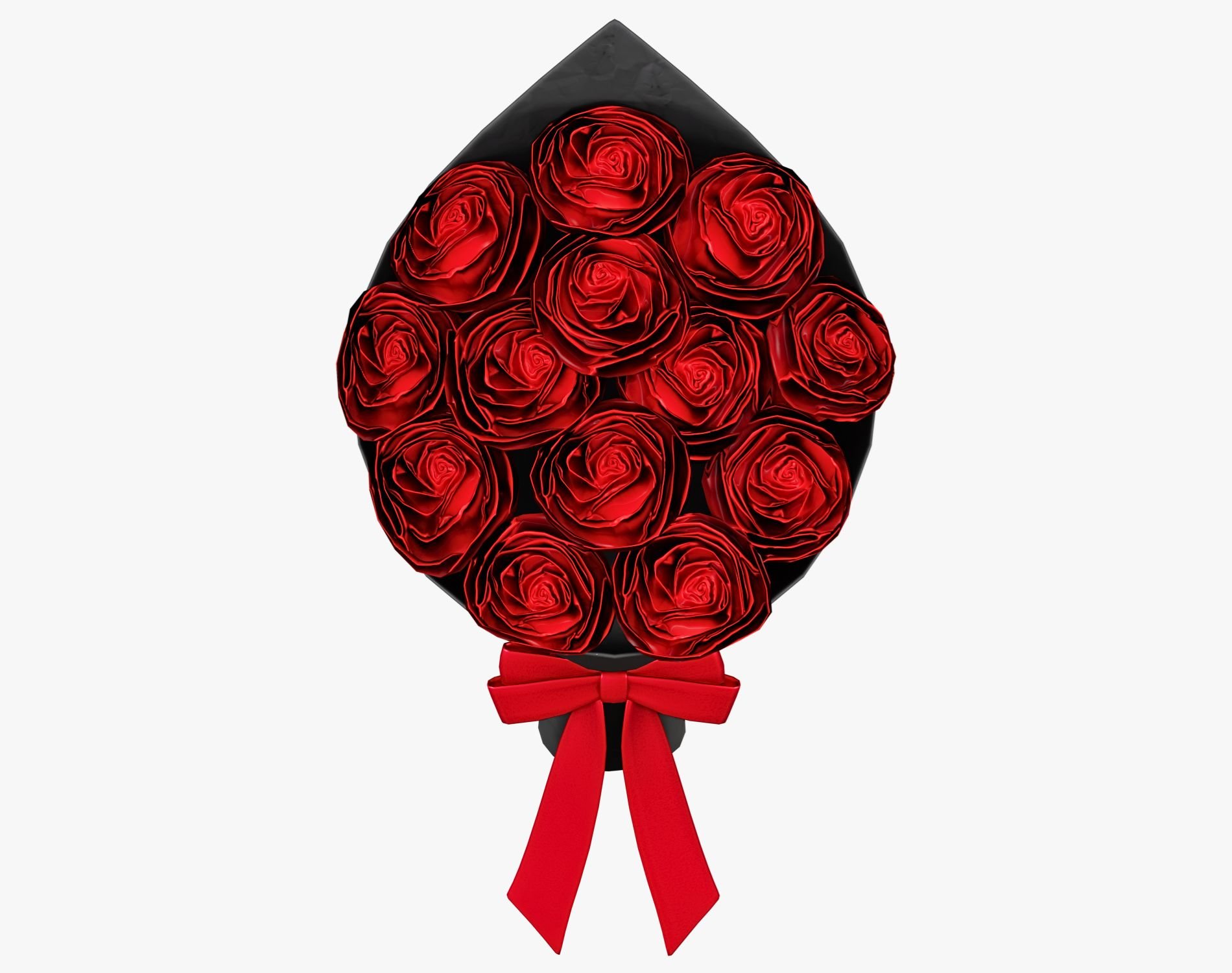 Valentine’s Roses Bouquet - Romantic Flower Prop | WOLVES STUDIO