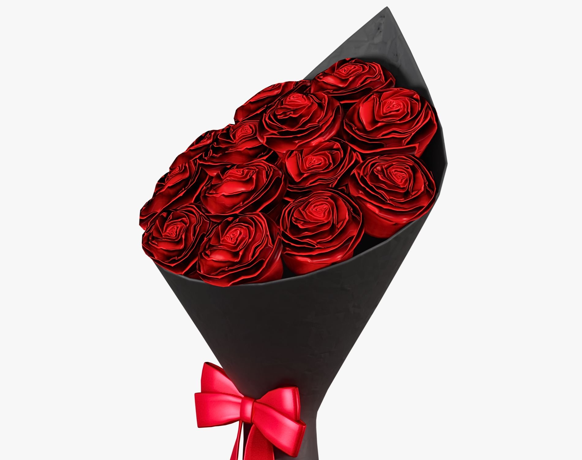 Valentine’s Roses Bouquet - Romantic Flower Prop | WOLVES STUDIO
