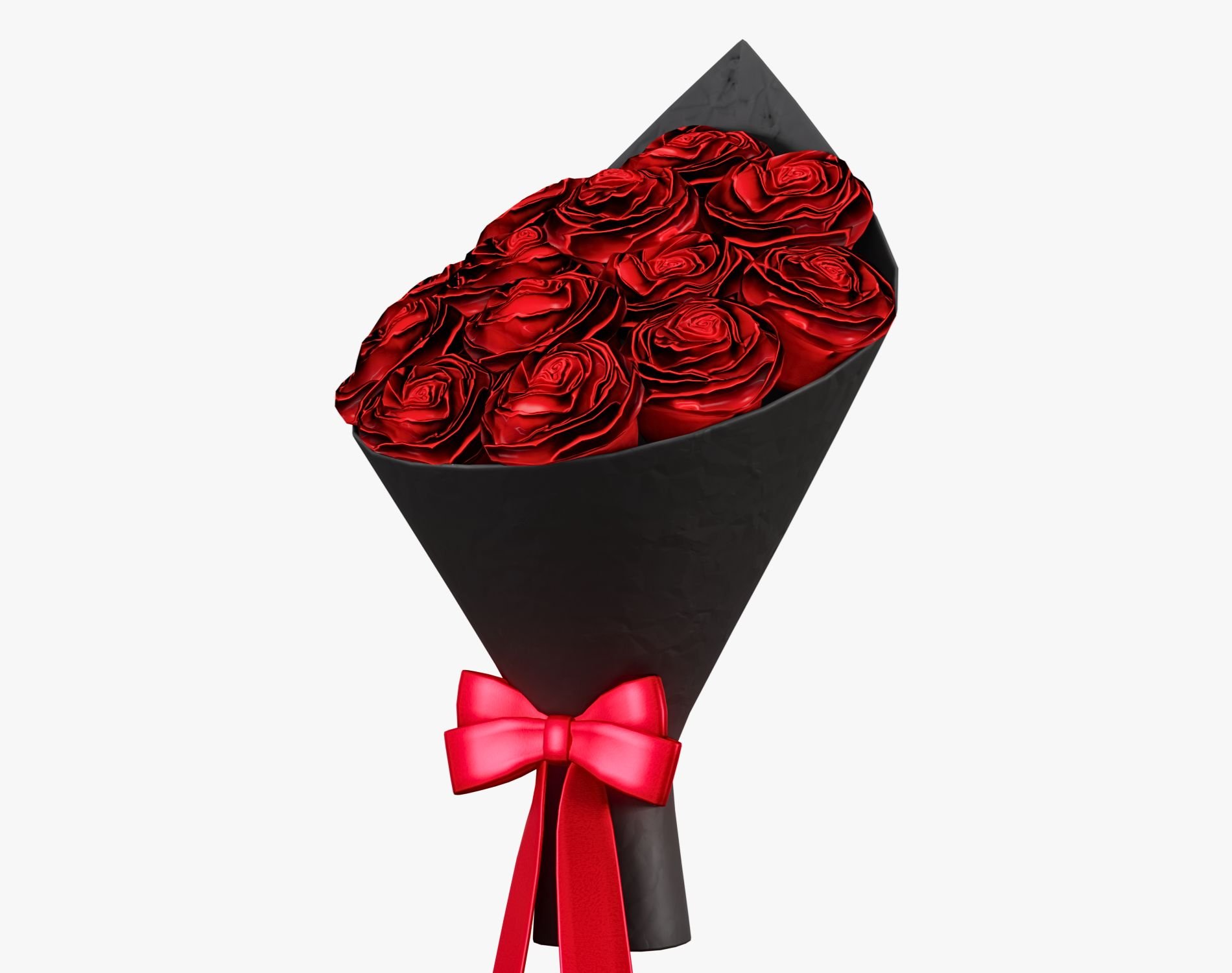 Valentine’s Roses Bouquet - Romantic Flower Prop | WOLVES STUDIO