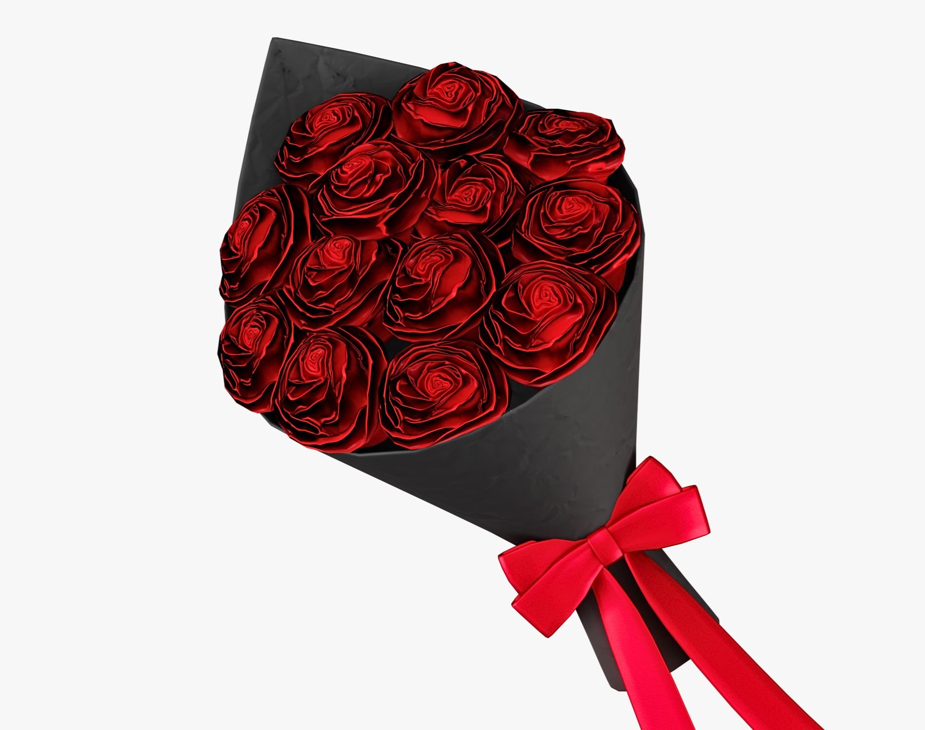 Valentine’s Roses Bouquet - Romantic Flower Prop | WOLVES STUDIO