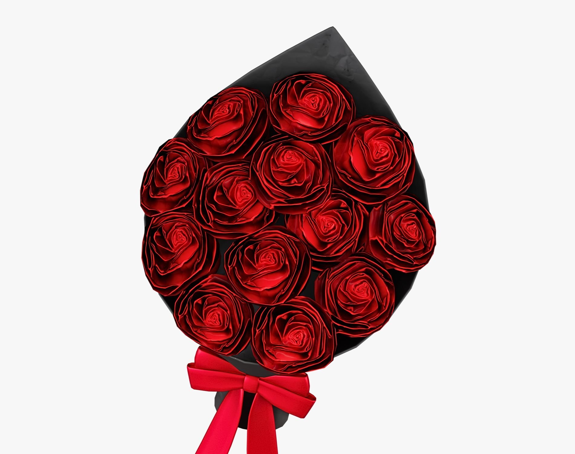 Valentine’s Roses Bouquet - Romantic Flower Prop | WOLVES STUDIO