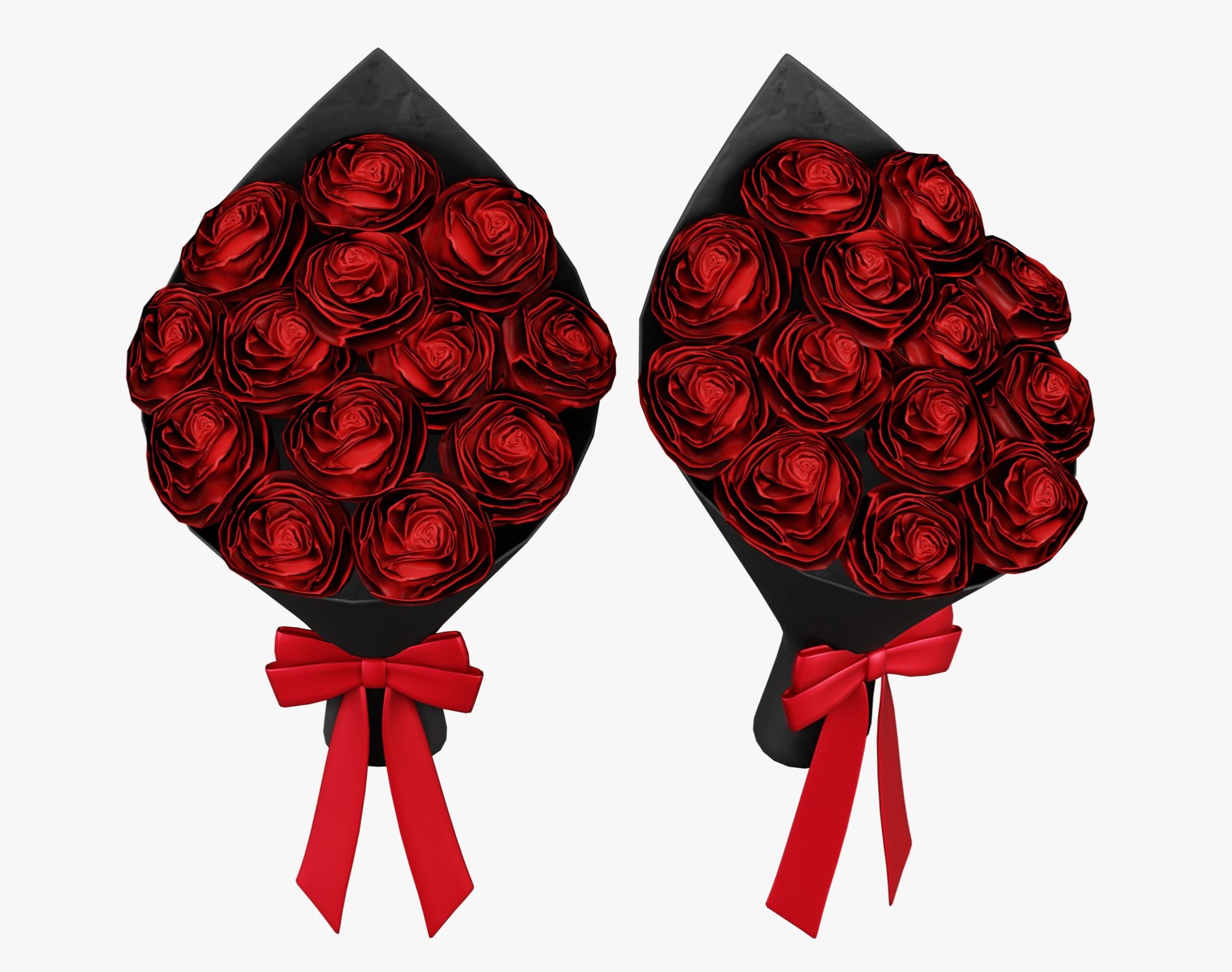 Valentine’s Roses Bouquet - Romantic Flower Prop | WOLVES STUDIO
