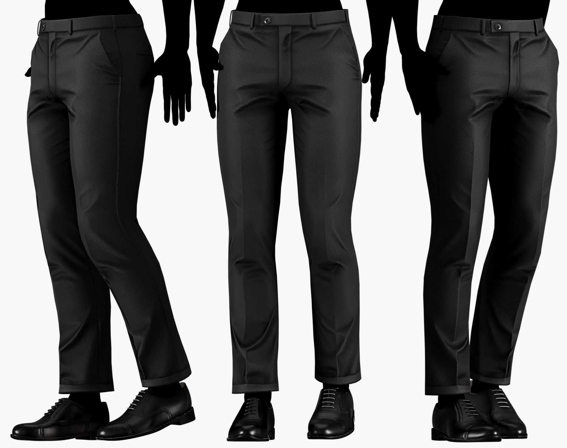 Suit Pants Mafia Style Pack 02 | WOLVES STUDIO