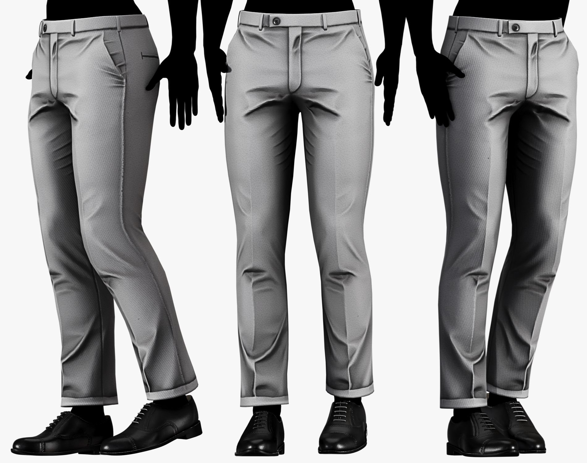 Suit Pants Mafia Style Pack 02 | WOLVES STUDIO