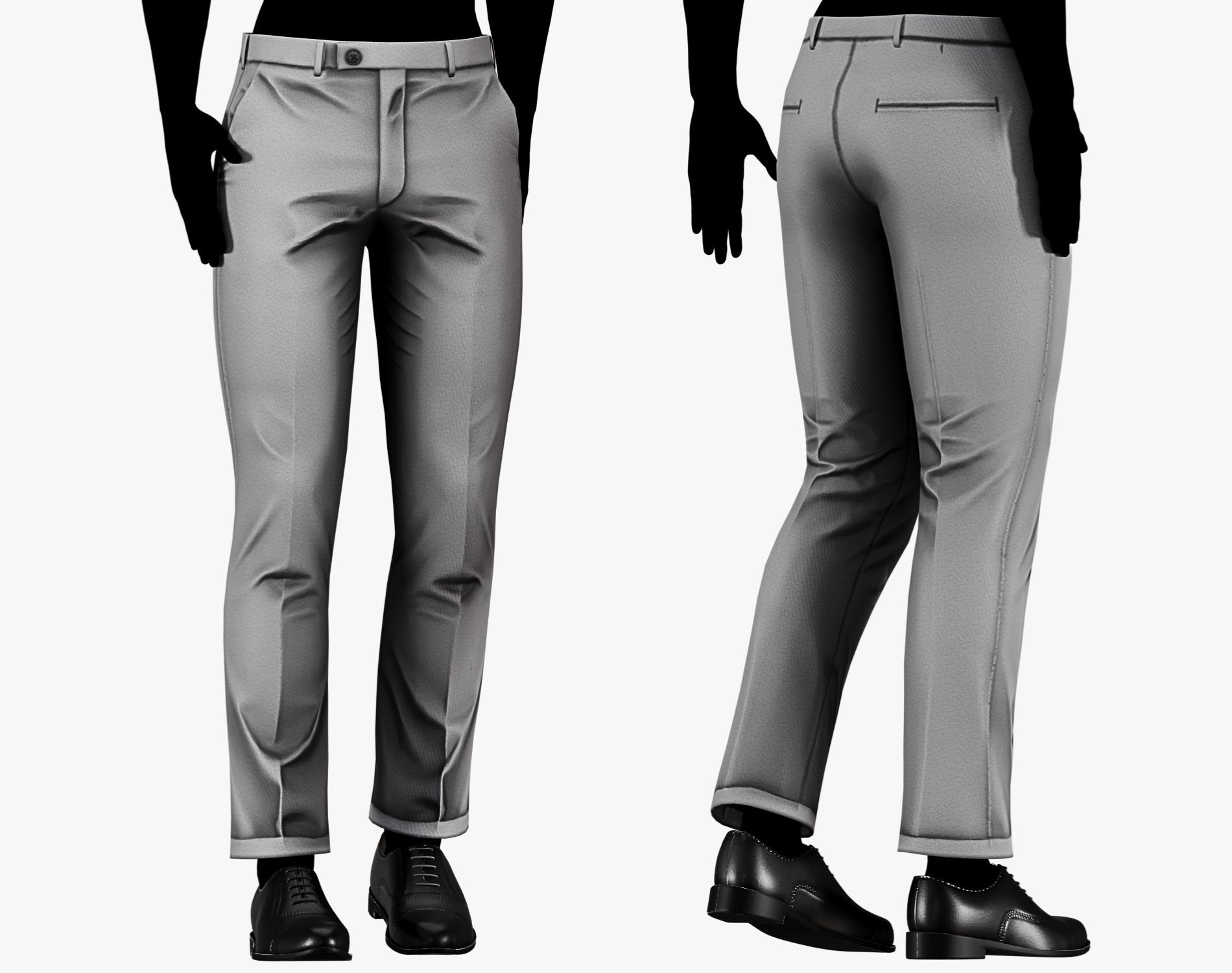 Suit Pants Mafia Style Pack 02 | WOLVES STUDIO