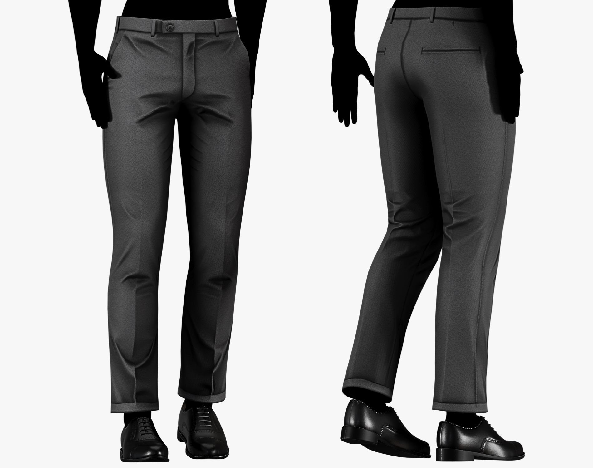 Suit Pants Mafia Style Pack 02 | WOLVES STUDIO