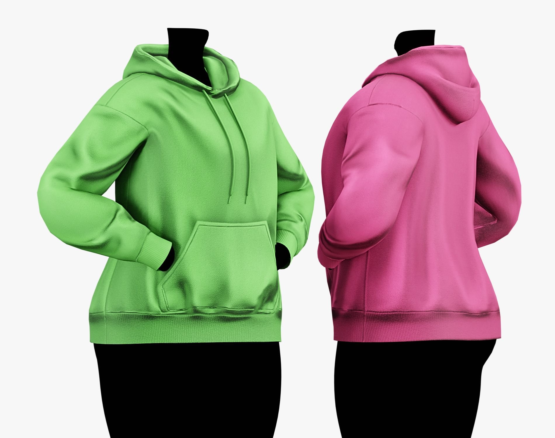 Sweatshirt Kawaii Essentials Pack | 10 Colors | Rigged | VRChat Clothing | WOLVES STUDIO
