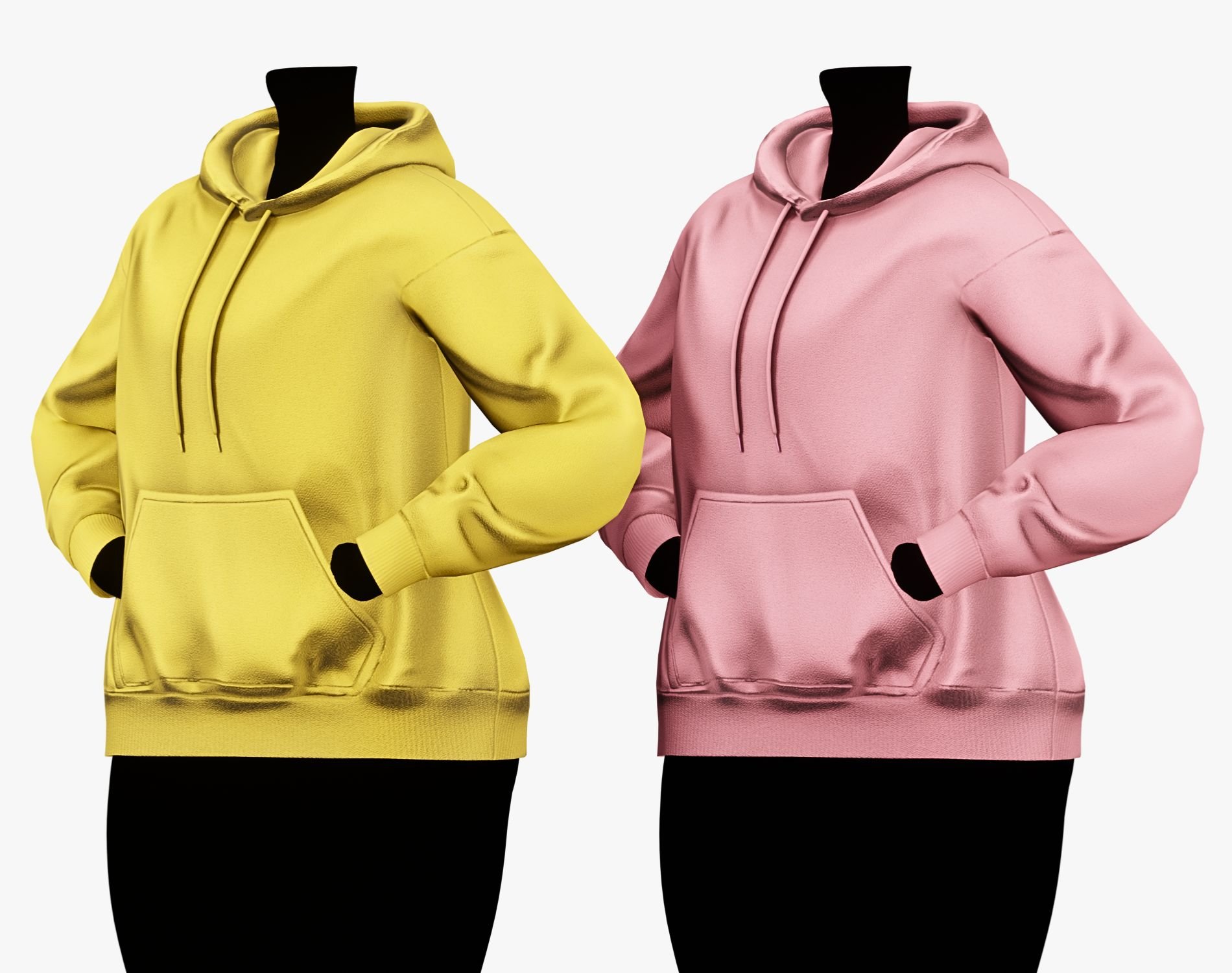Sweatshirt Kawaii Essentials Pack | 10 Colors | Rigged | VRChat Clothing | WOLVES STUDIO