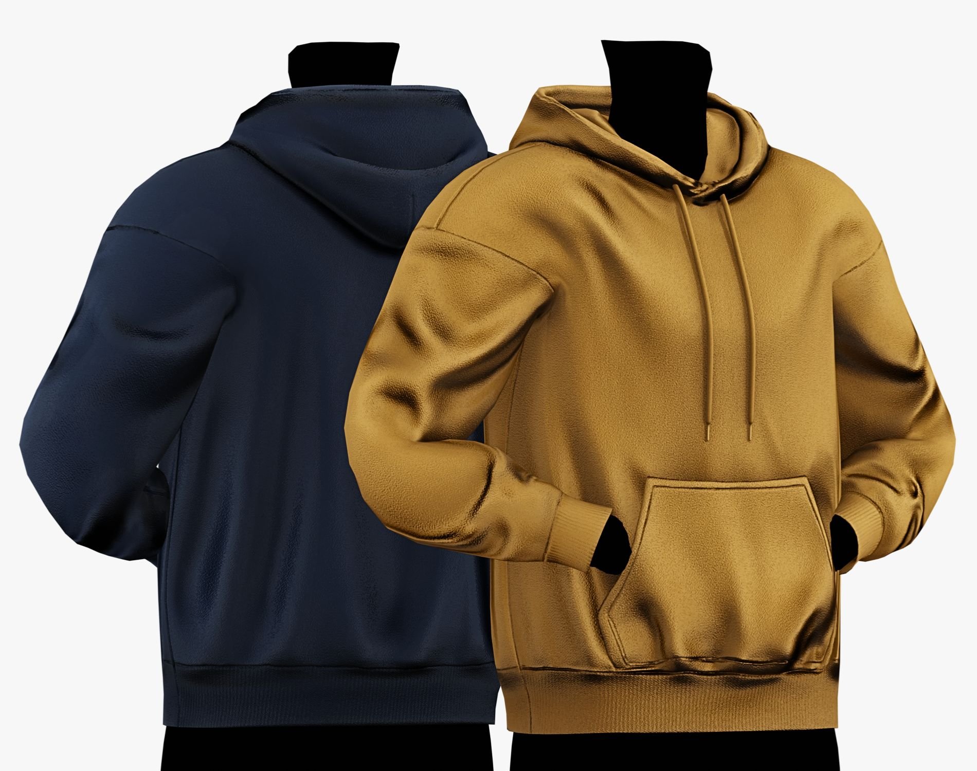 Sweatshirt Essentials Pack | 10 Colors | Rigged | VRChat Clothing | WOLVES STUDIO