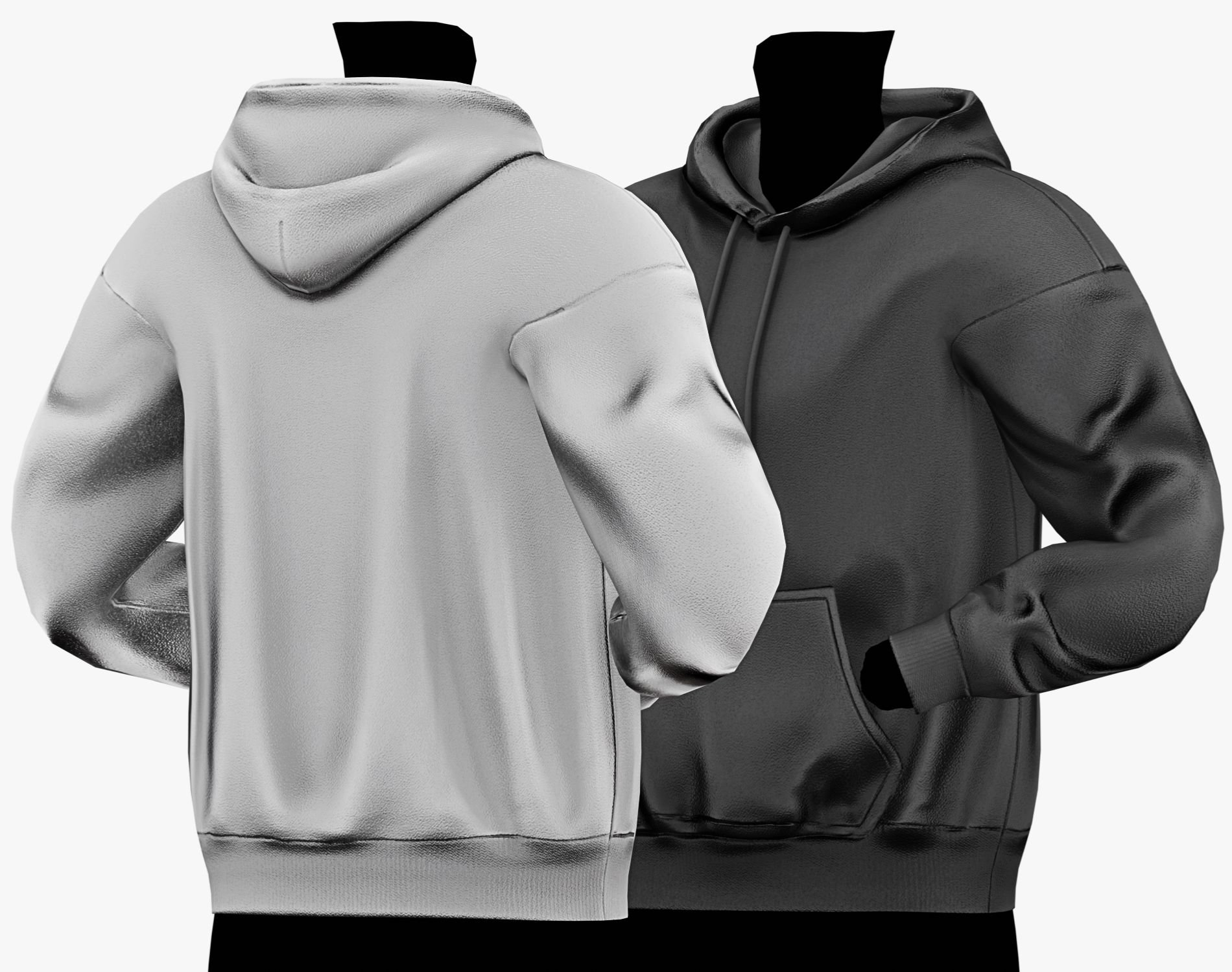 Sweatshirt Essentials Pack | 10 Colors | Rigged | VRChat Clothing | WOLVES STUDIO