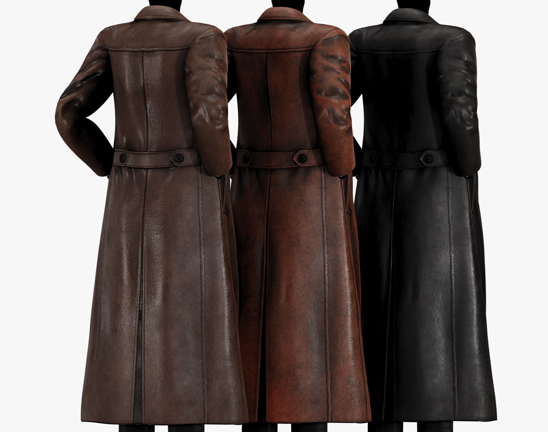 Classic Mens Winter Overcoat Leather Jacket | WOLVES STUDIO