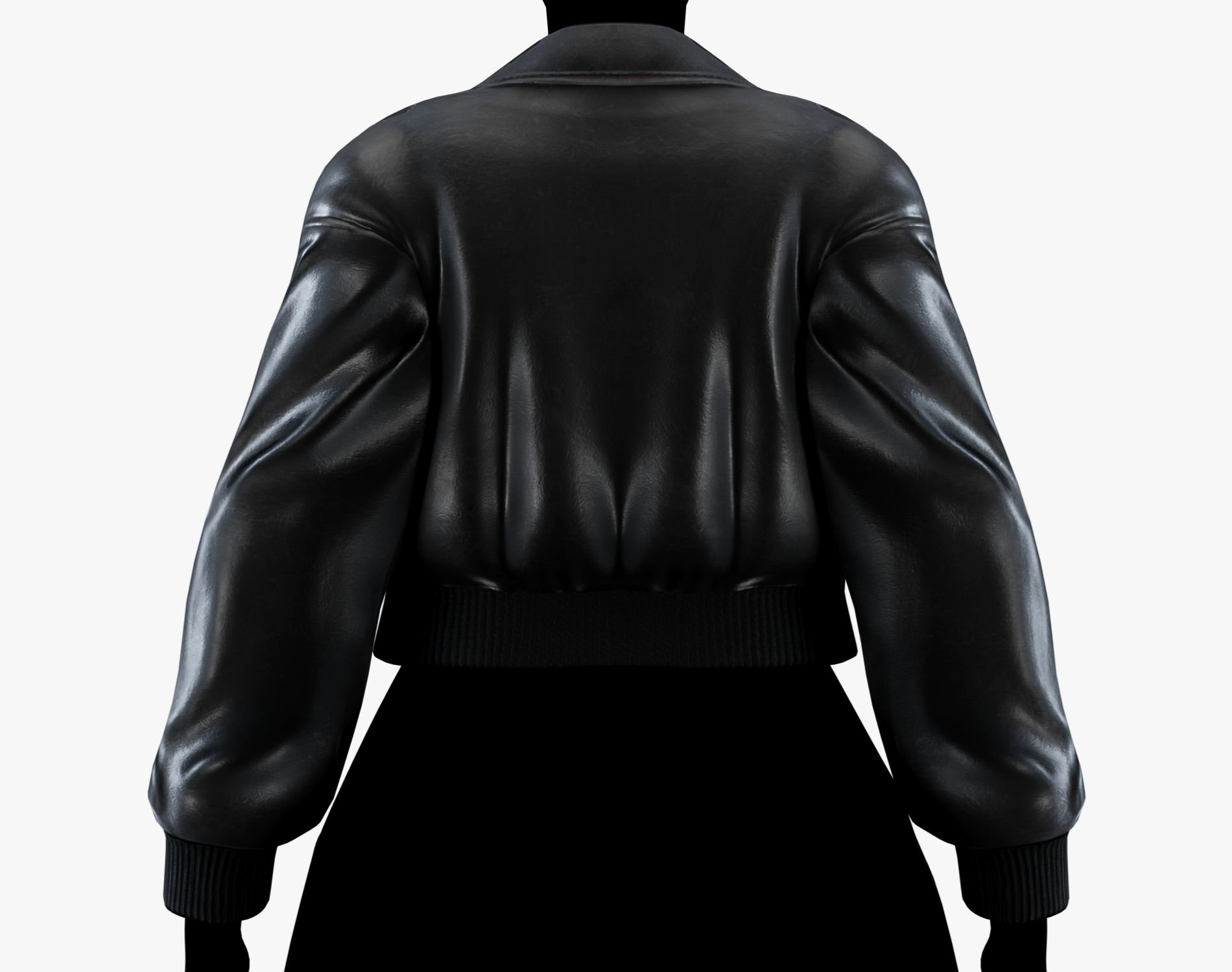 Punk Leather Bomber Jacket EGIRL | WOLVES STUDIO