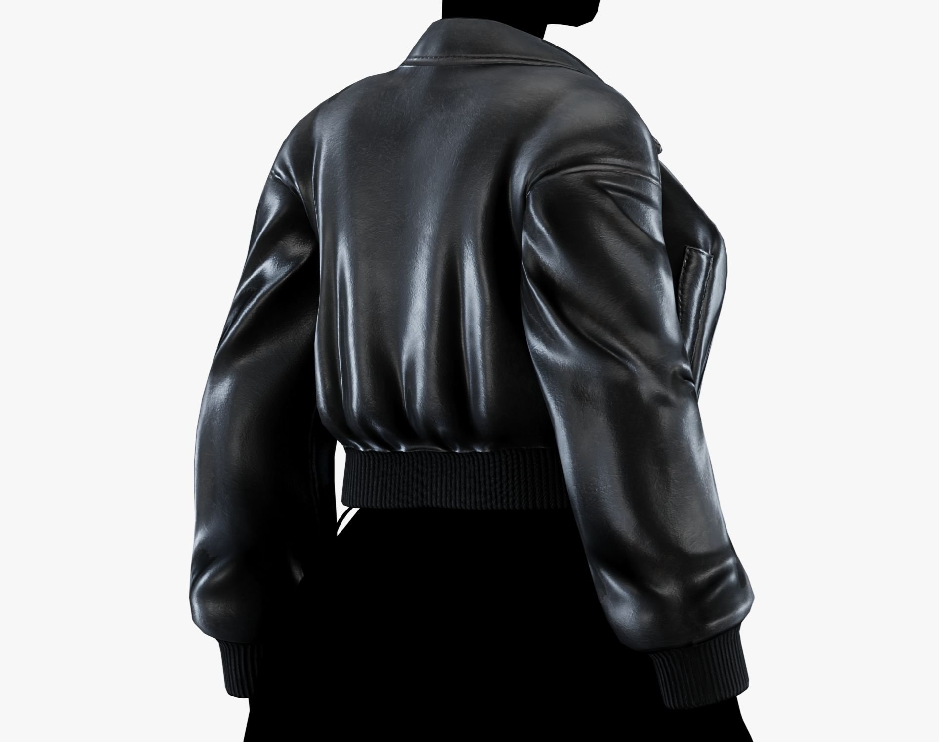 Punk Leather Bomber Jacket EGIRL | WOLVES STUDIO